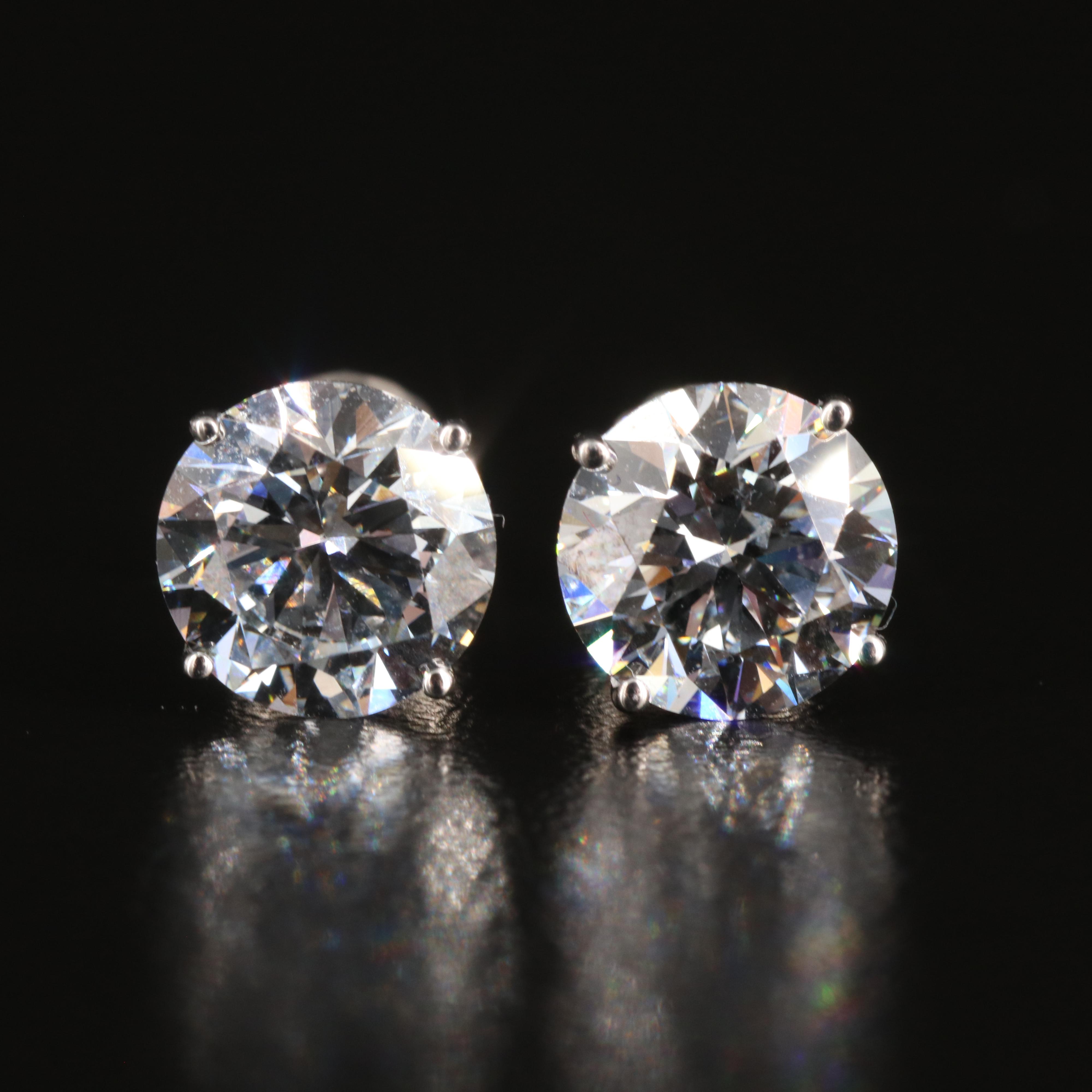 14K 3.37 CT Lab Grown Diamond Stud Earrings