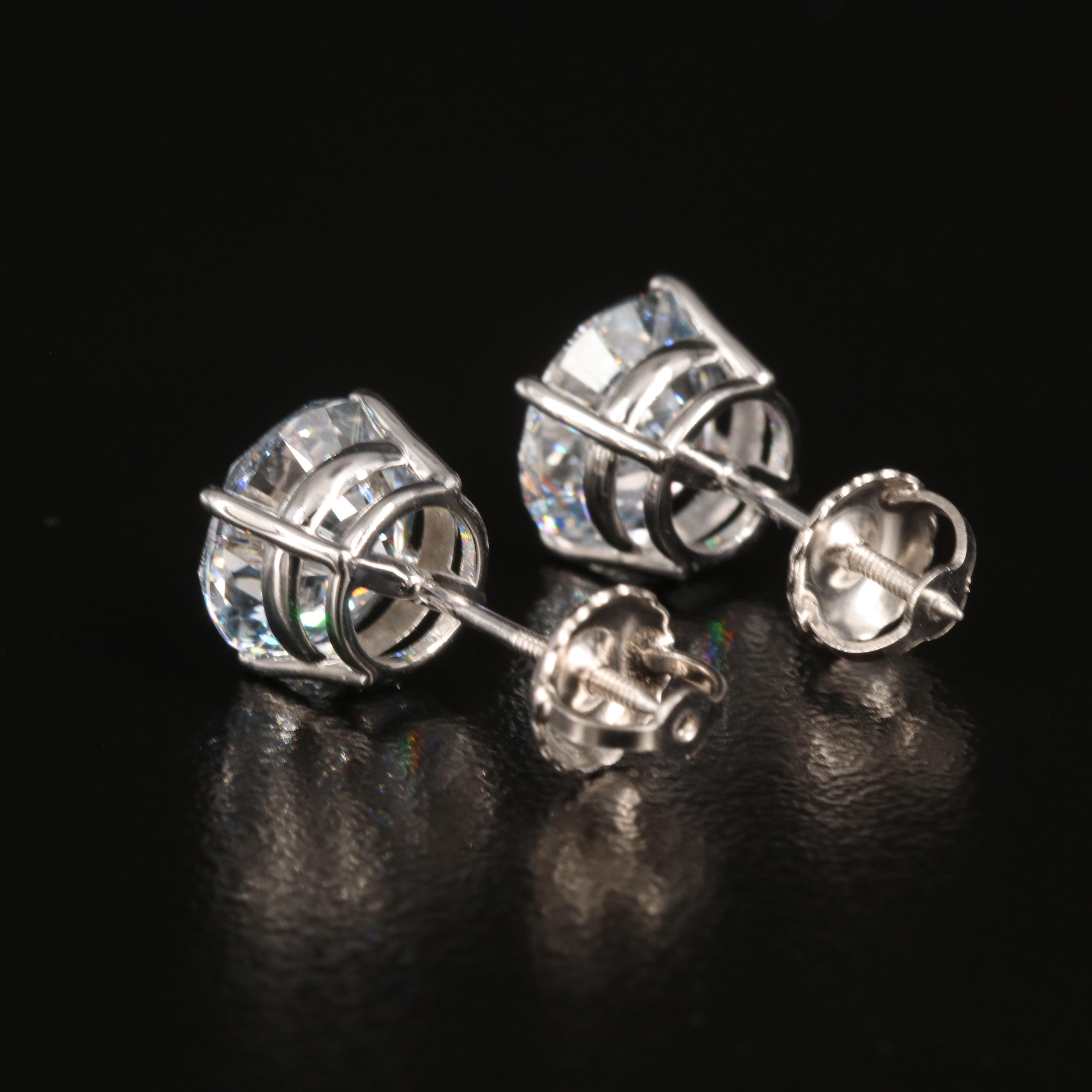 14K 3.37 CT Lab Grown Diamond Stud Earrings