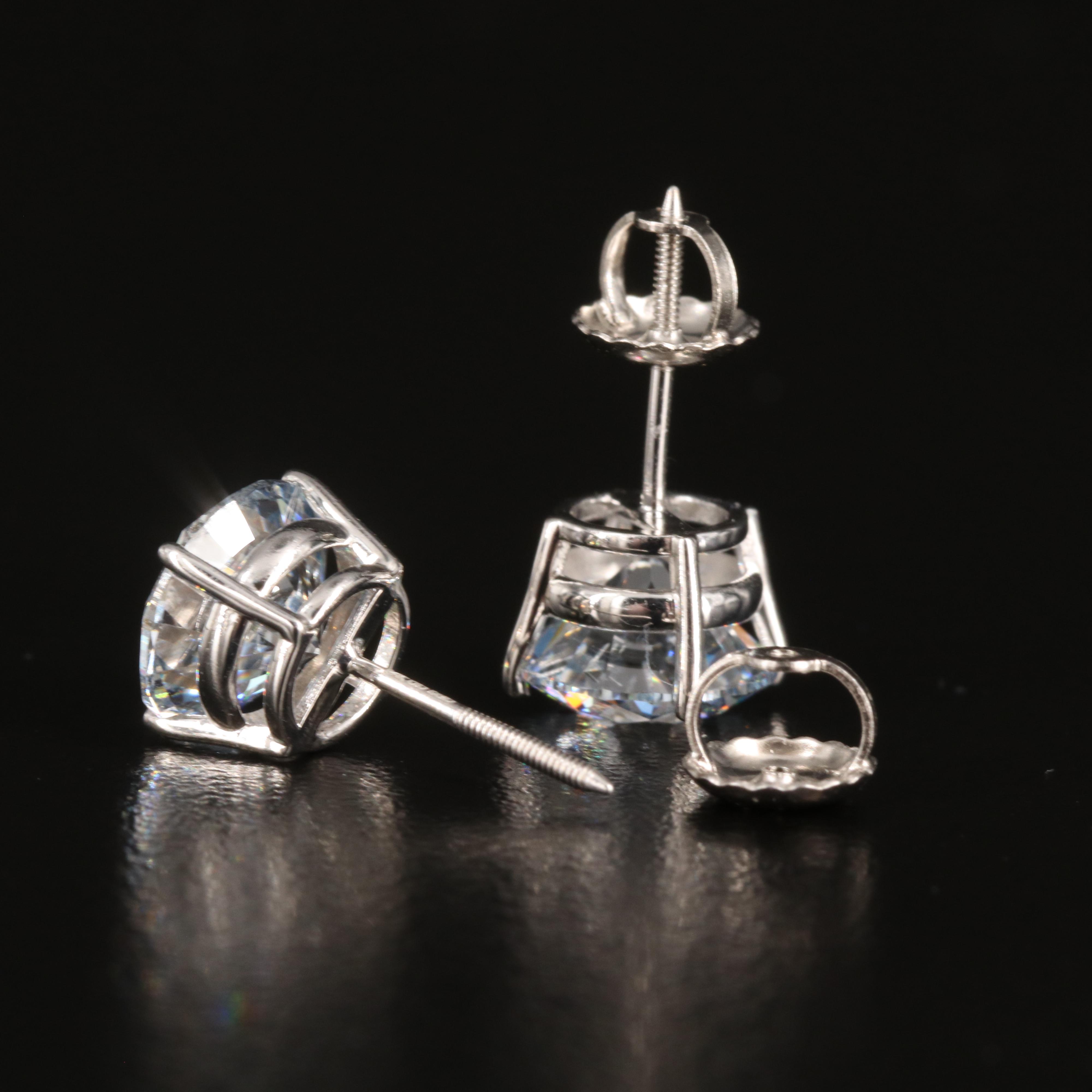 14K 3.37 CT Lab Grown Diamond Stud Earrings
