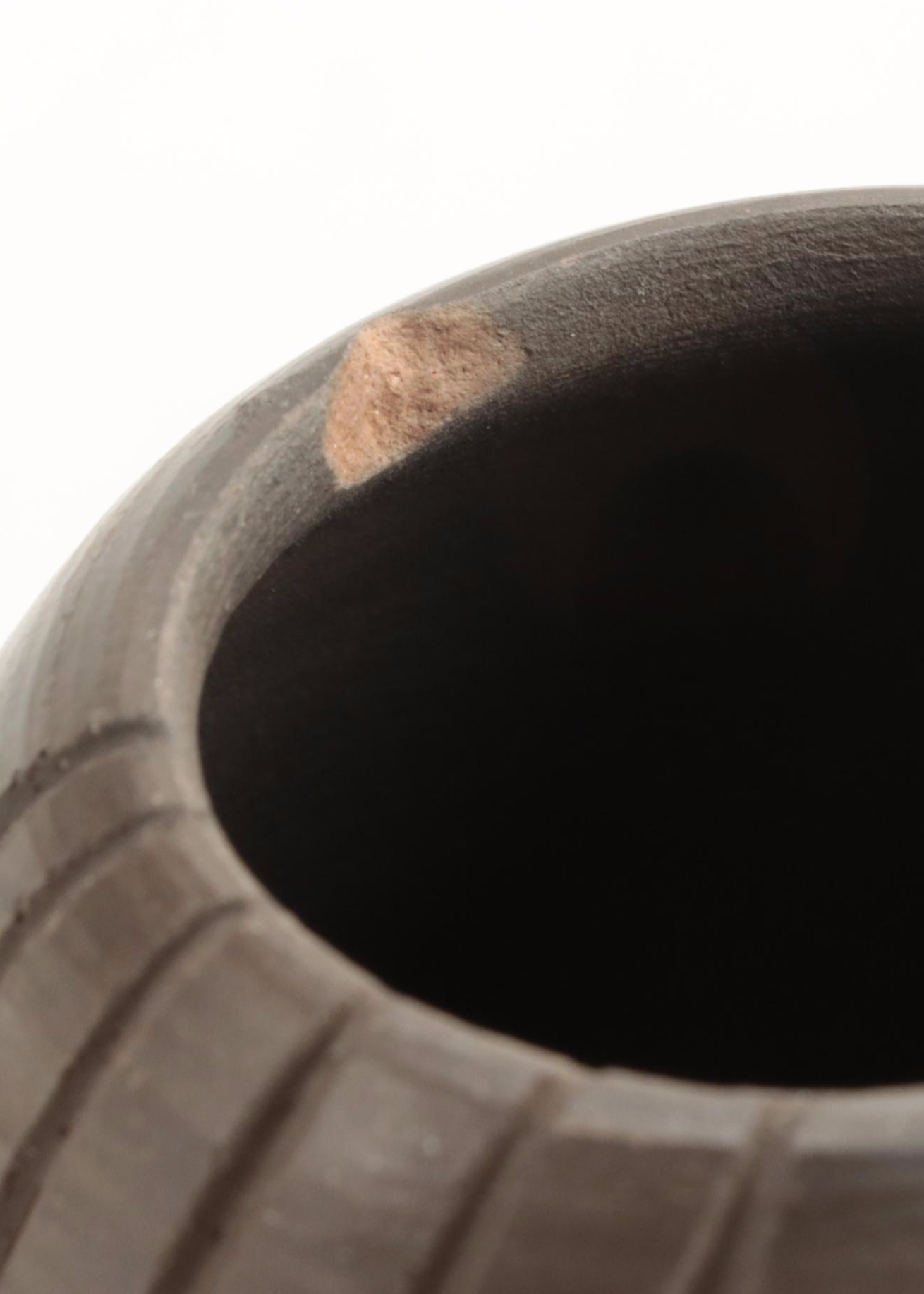 Cherokee North Carolina Carved Pottery Vase