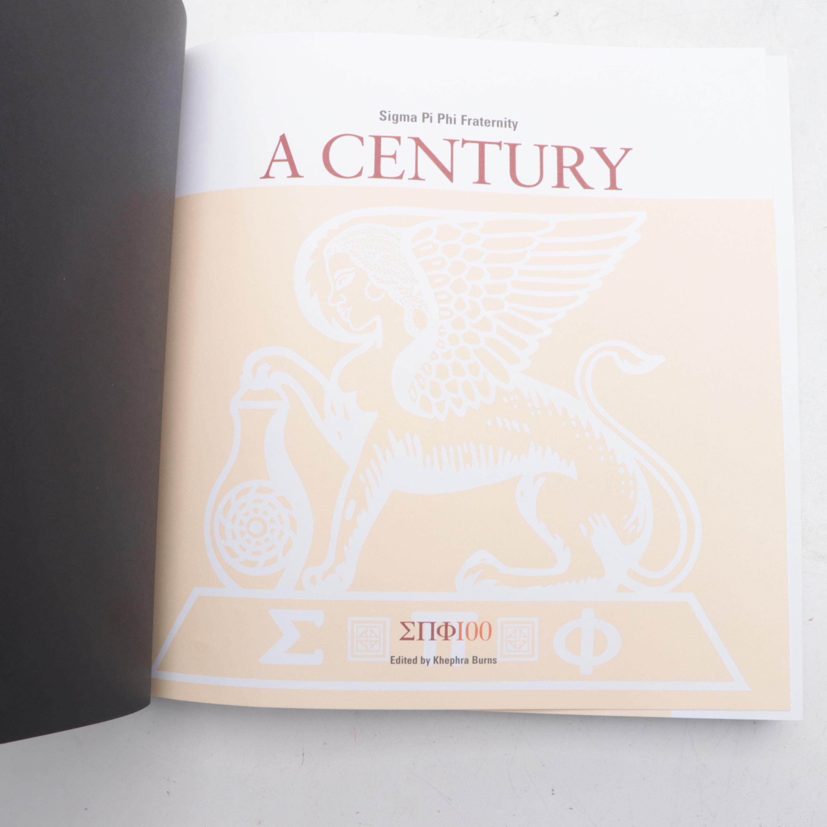 First Edition "Sigma Pi Phi Fraternity: A Century" by Khephra Burns and More