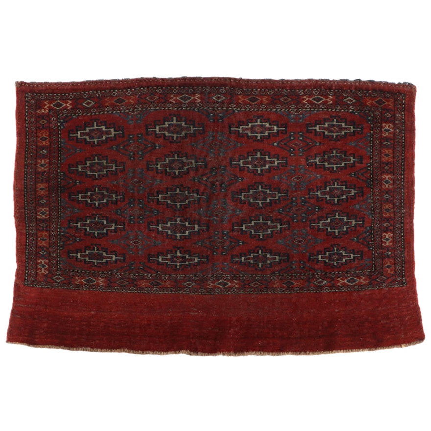 2'6 x 3'10 Hand-Knotted Afghan Turkmen Accent Rug