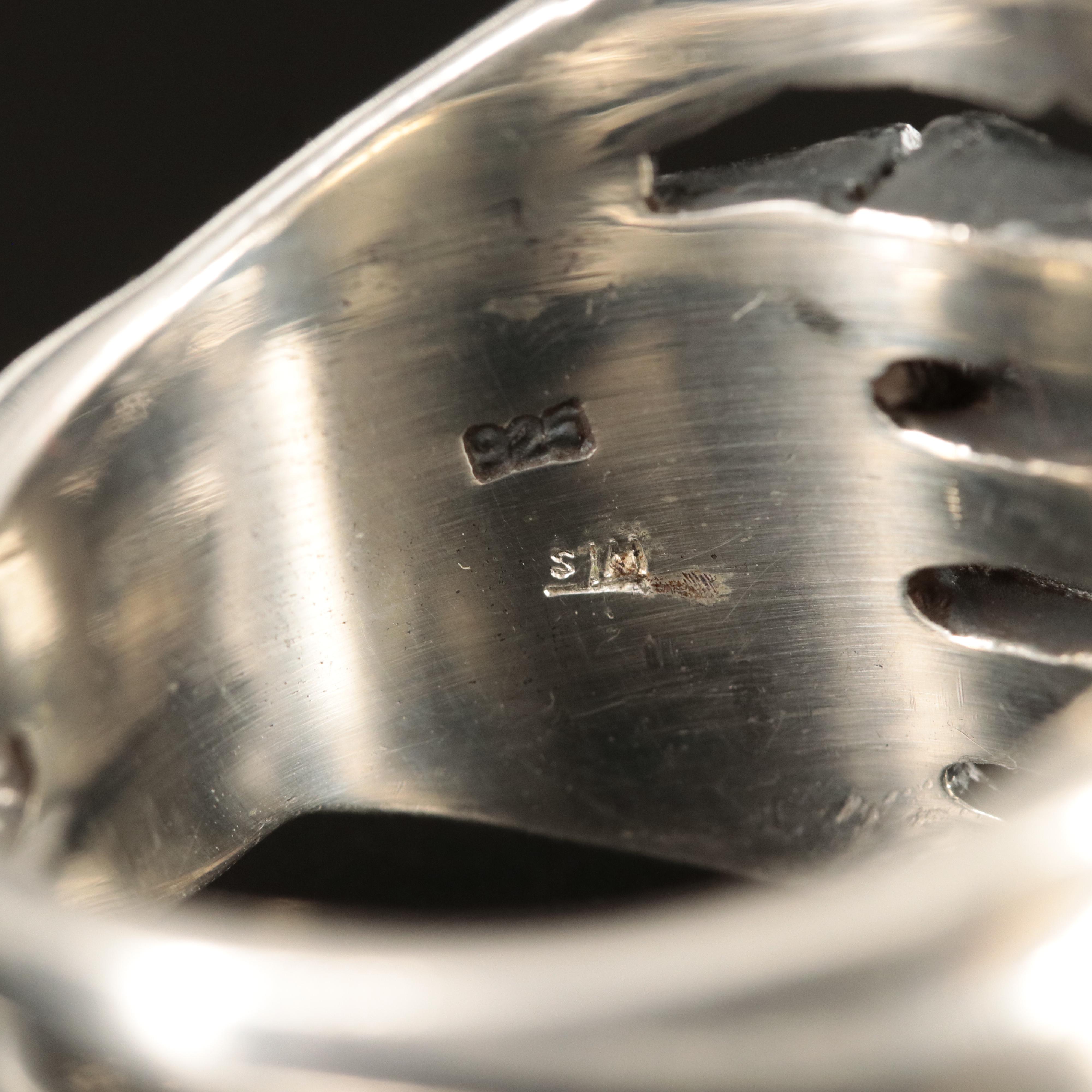 Sterling Skeleton Hand Wrap Ring