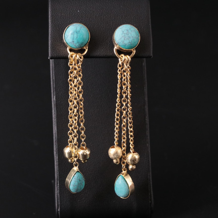 Turquoise Chandelier Earrings