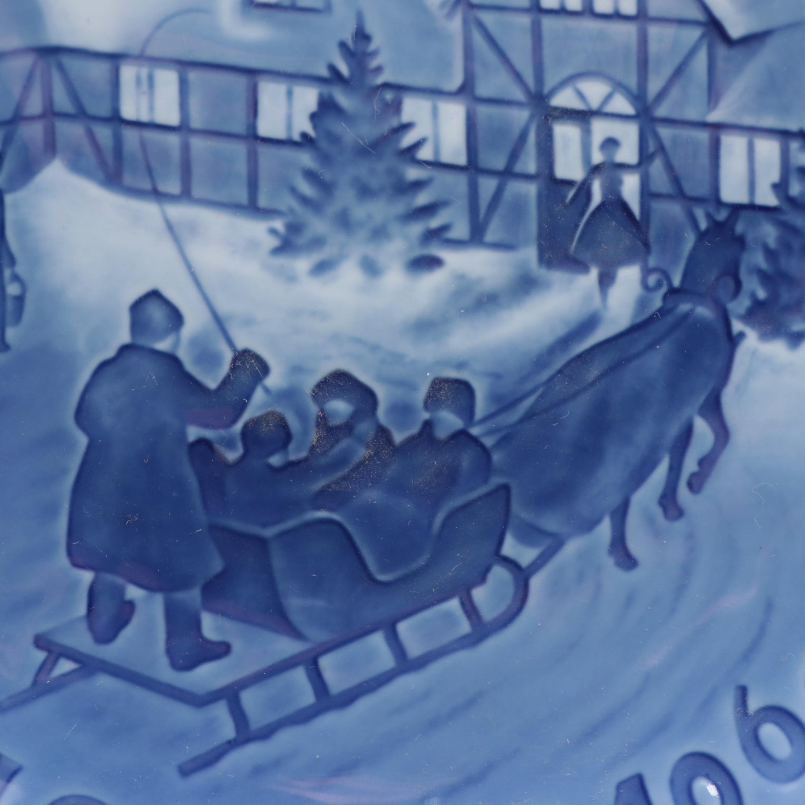 Bing & Grondahl Porcelain "Arrival of Christmas Guests" Collector Plate, 1969