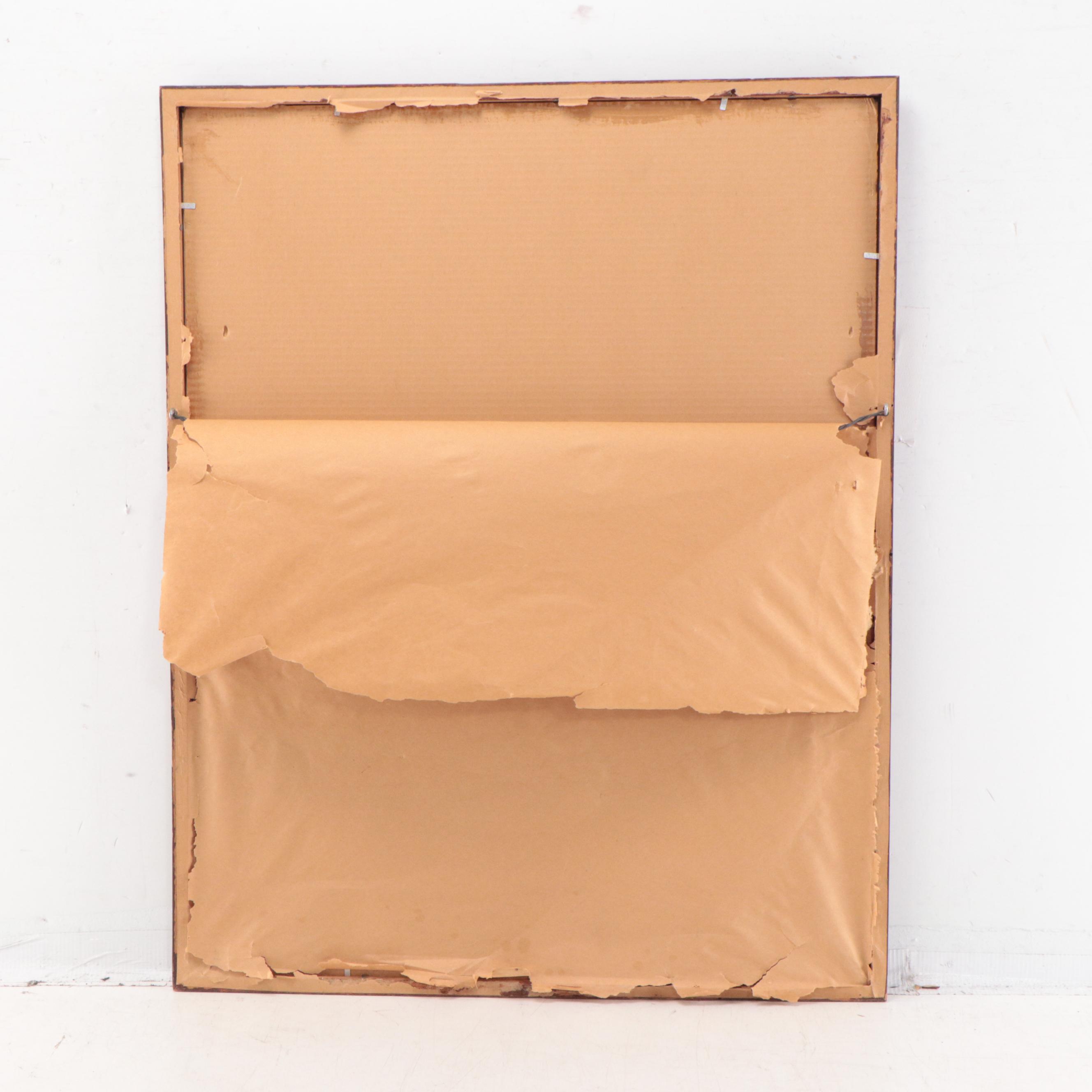 Abstract Expressionist Style Watercolor and Ink Painting, 1963