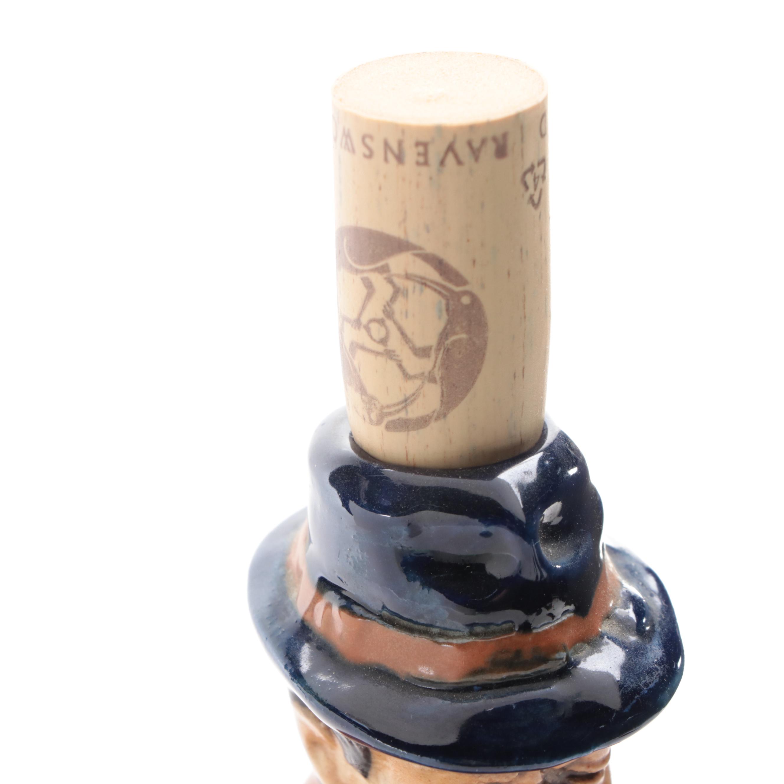 Italian Figural Ceramic Decanter