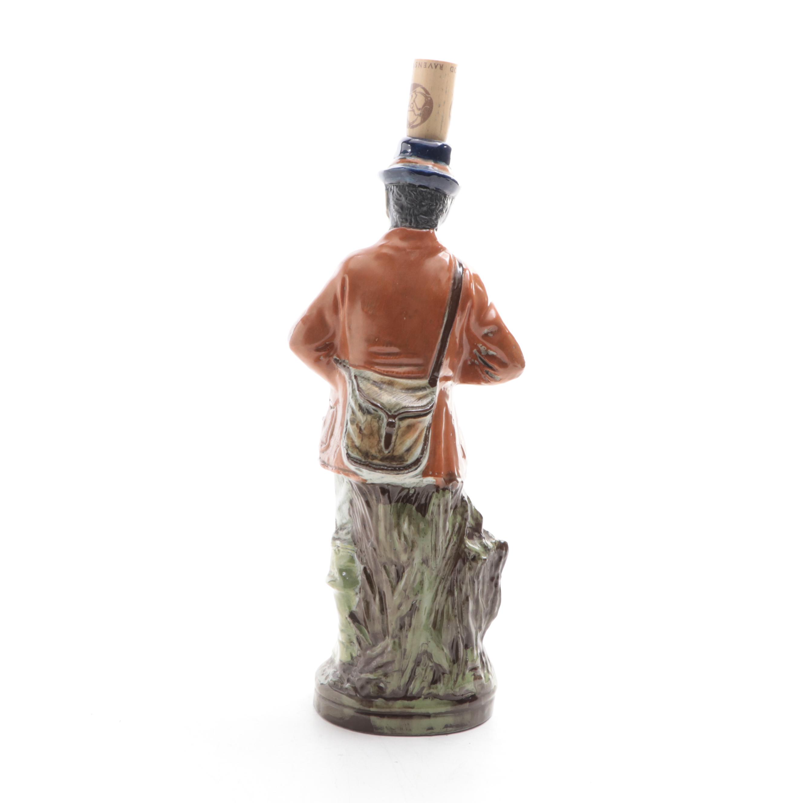Italian Figural Ceramic Decanter