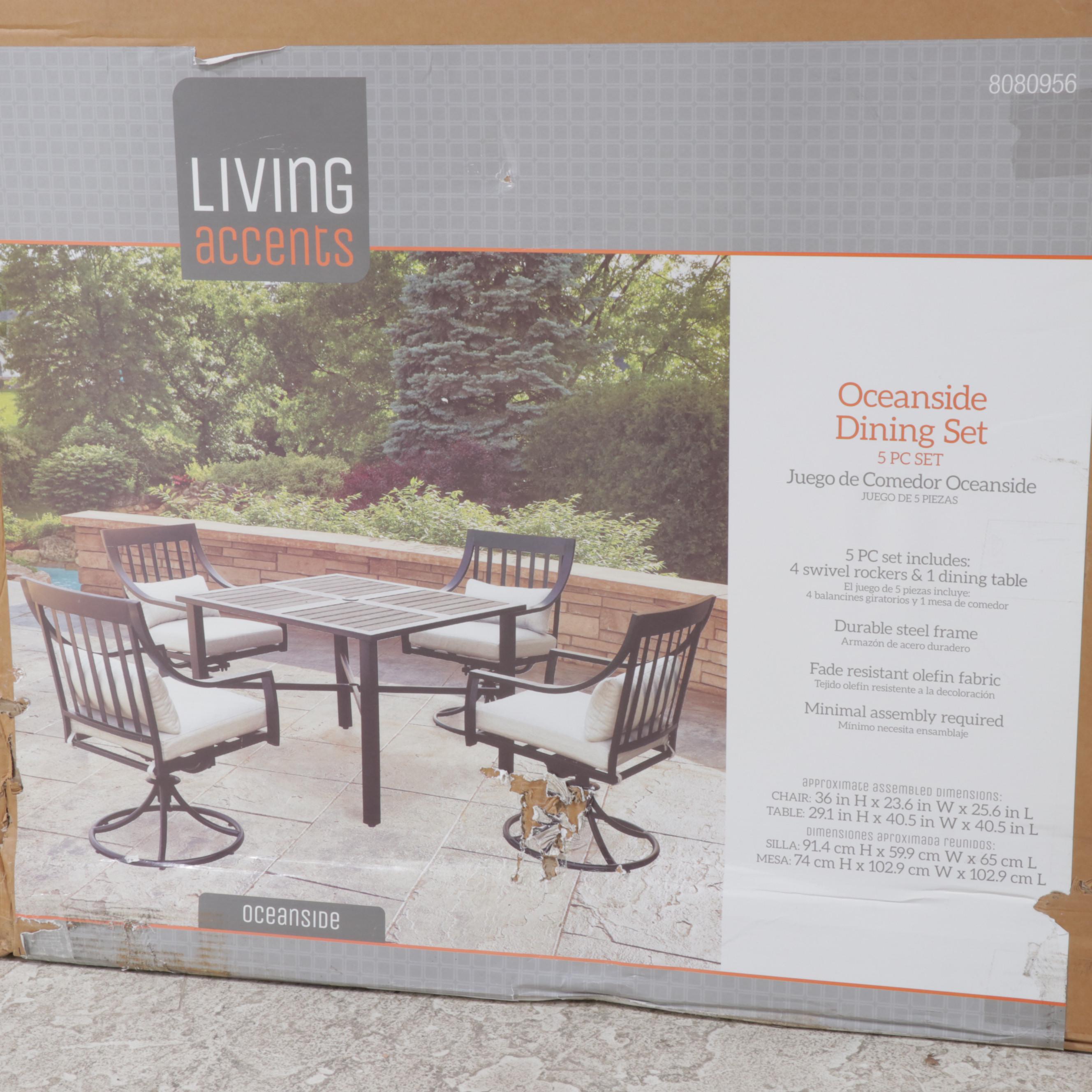 Living Accents Oceanside Five-Piece Patio Dining Set