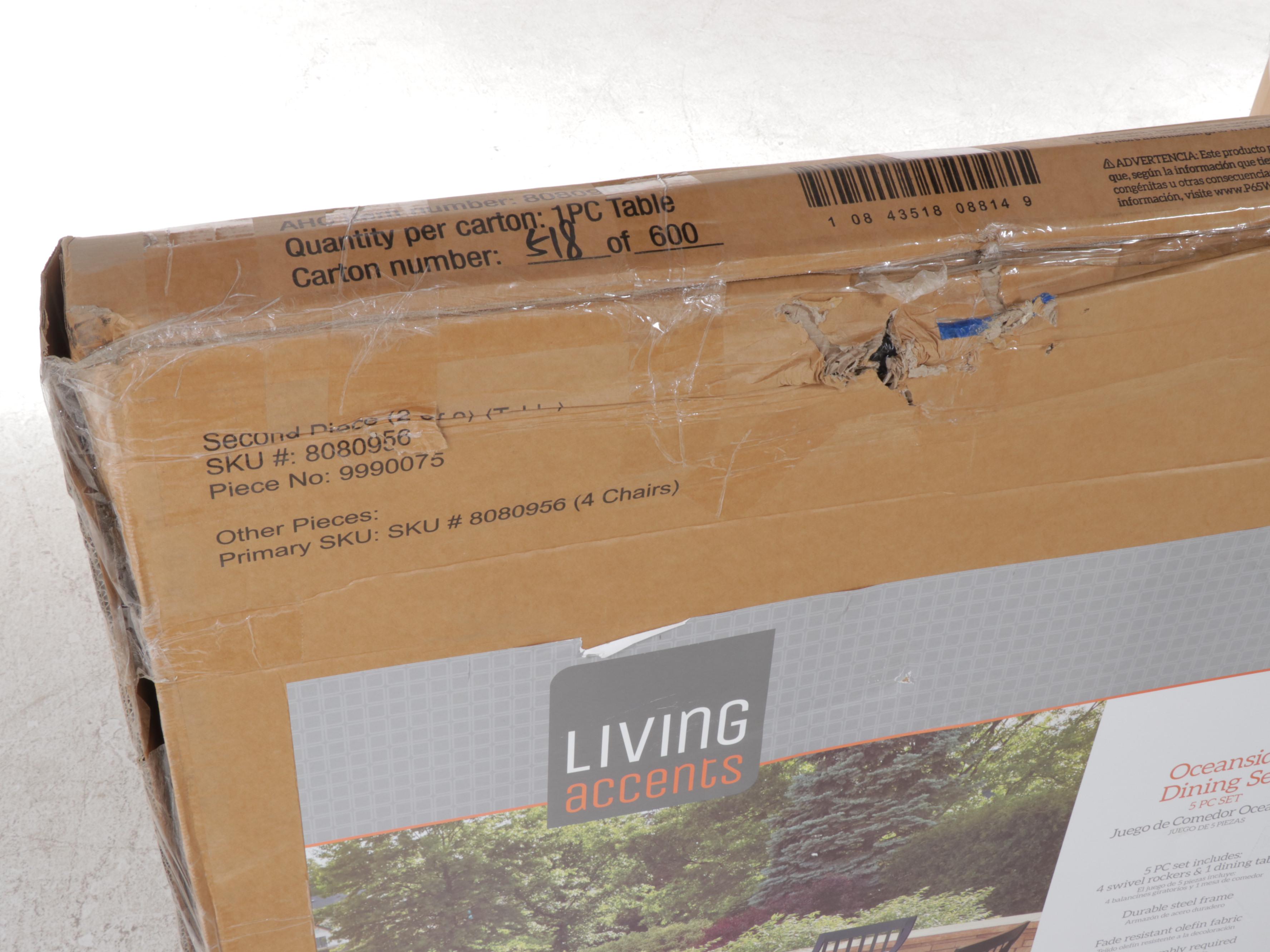 Living Accents Oceanside Five-Piece Patio Dining Set