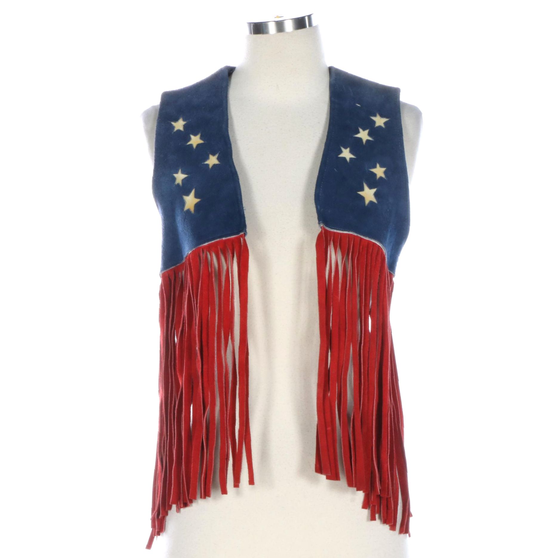Great Northern Leather & Tea Co. Americana Inspired Fringe Leather/Suede Vest