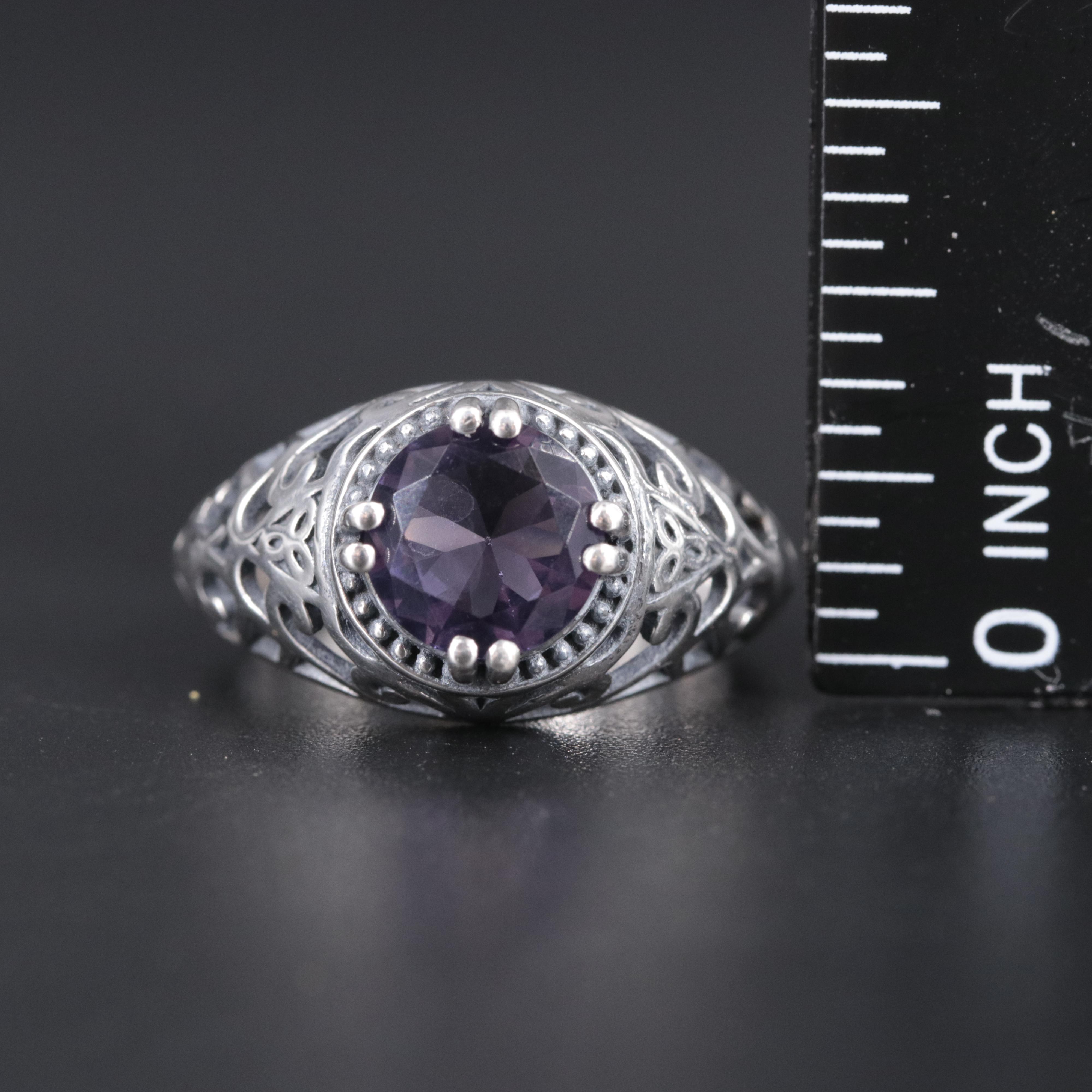 Sterling Silver Amethyst Ring