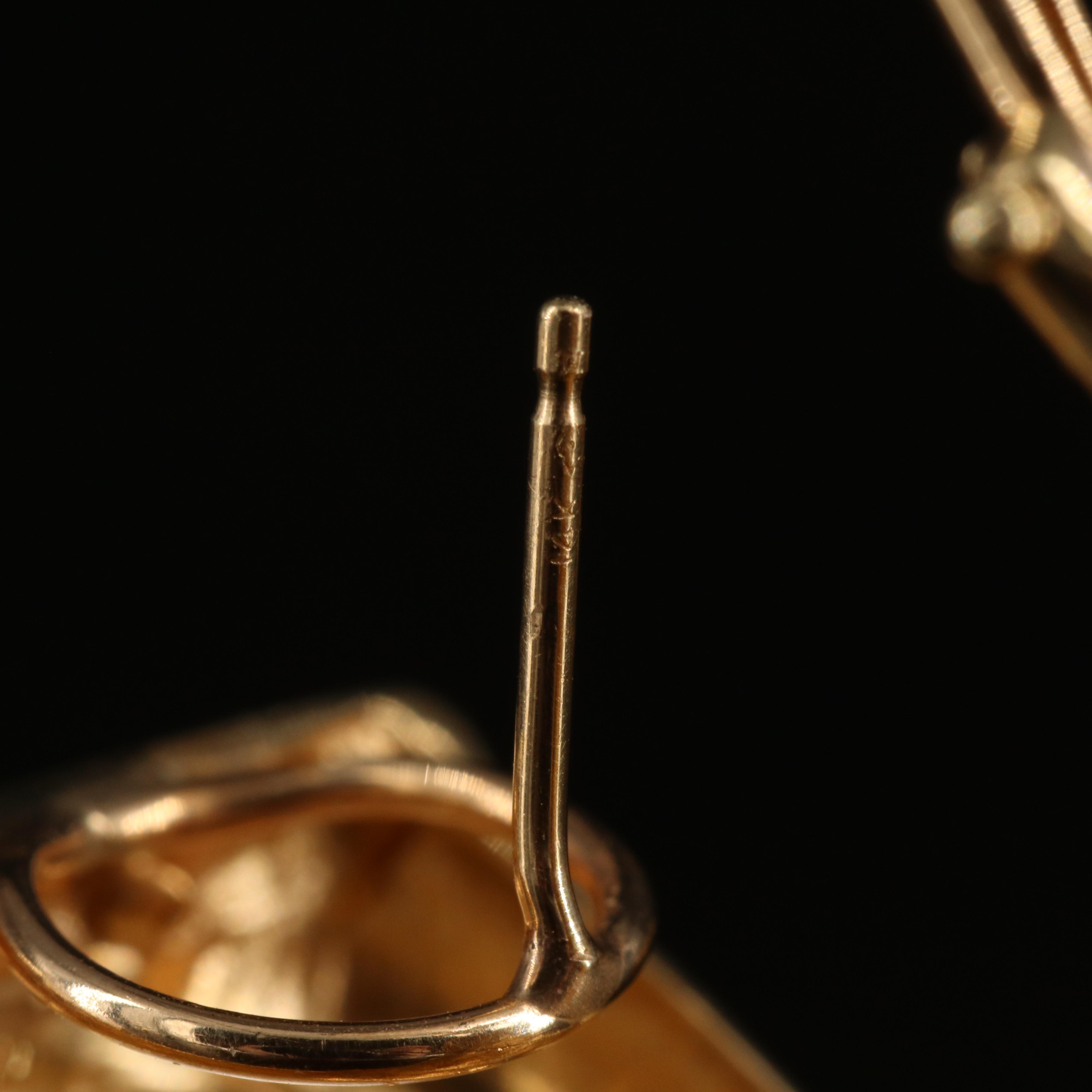 14K Pearl and Diamond J Hoop Earrings