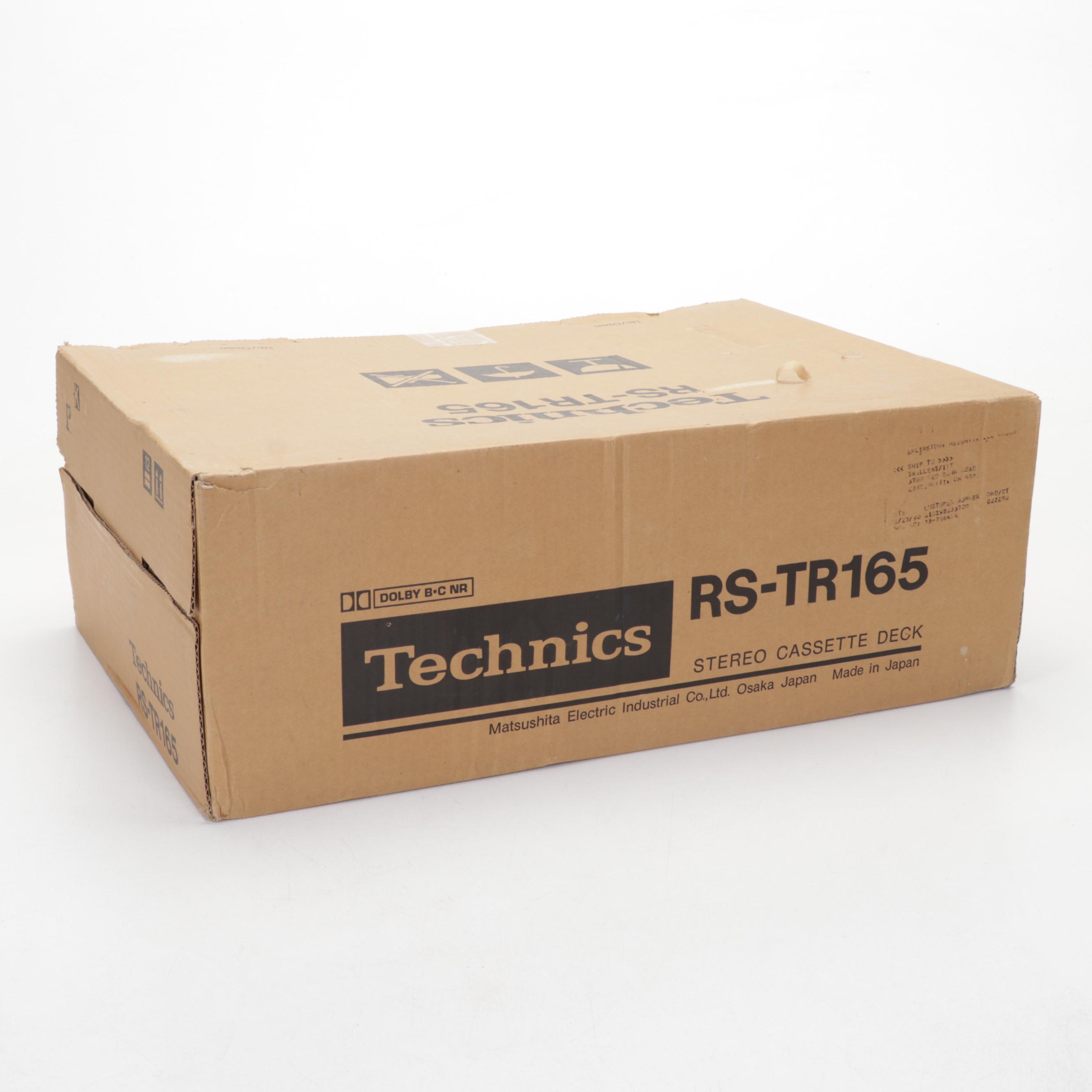 Sony CDP-CX50 CD Player and Technics RS-TR165 Stereo Cassette Deck In Box