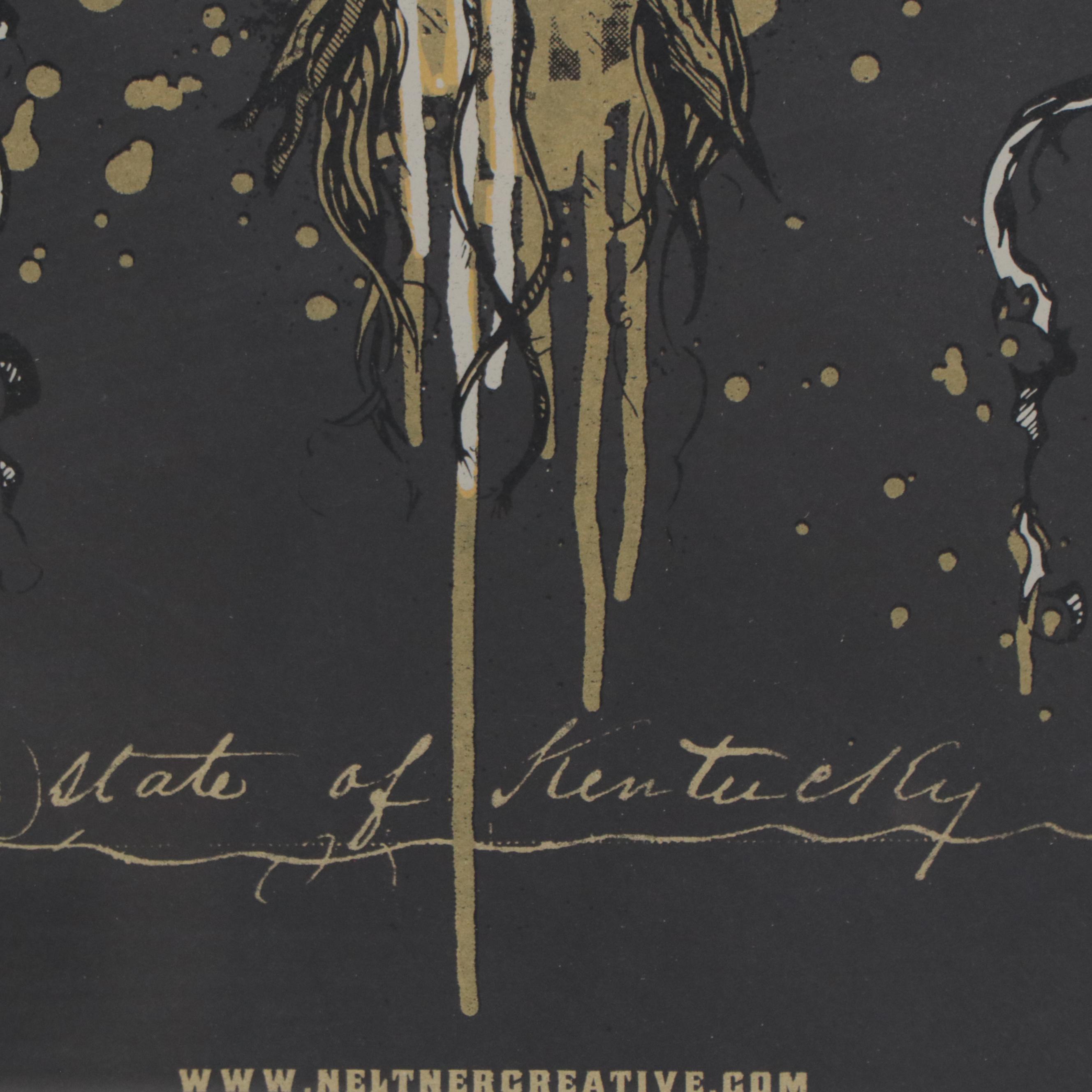 Keith Nelter Serigraph Poster "State of Kentucky"