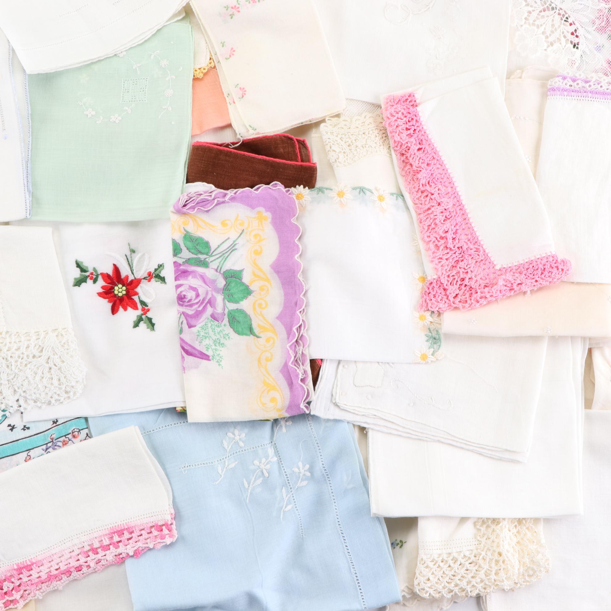 Embroidered, Graphic Print, and More Handkerchiefs