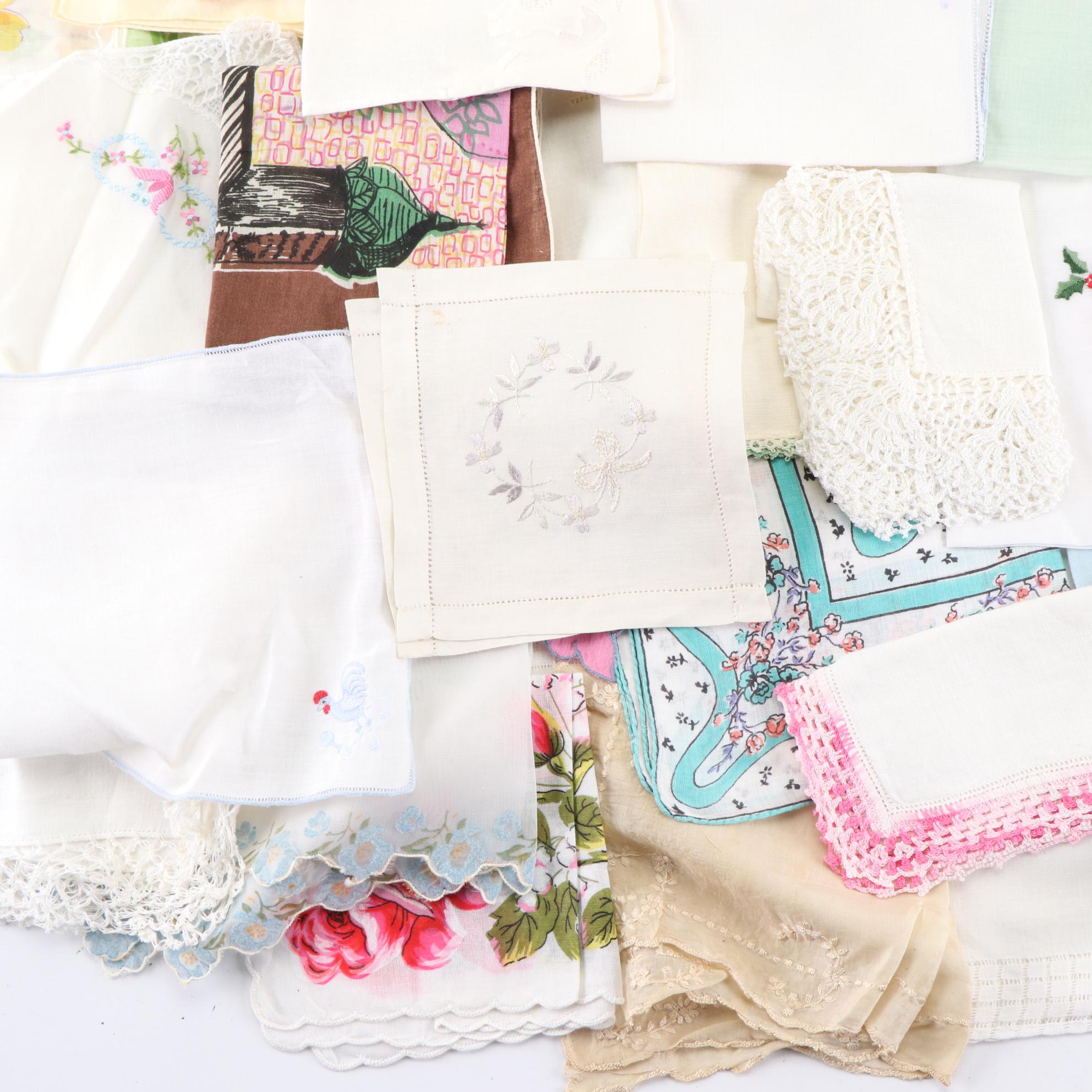 Embroidered, Graphic Print, and More Handkerchiefs