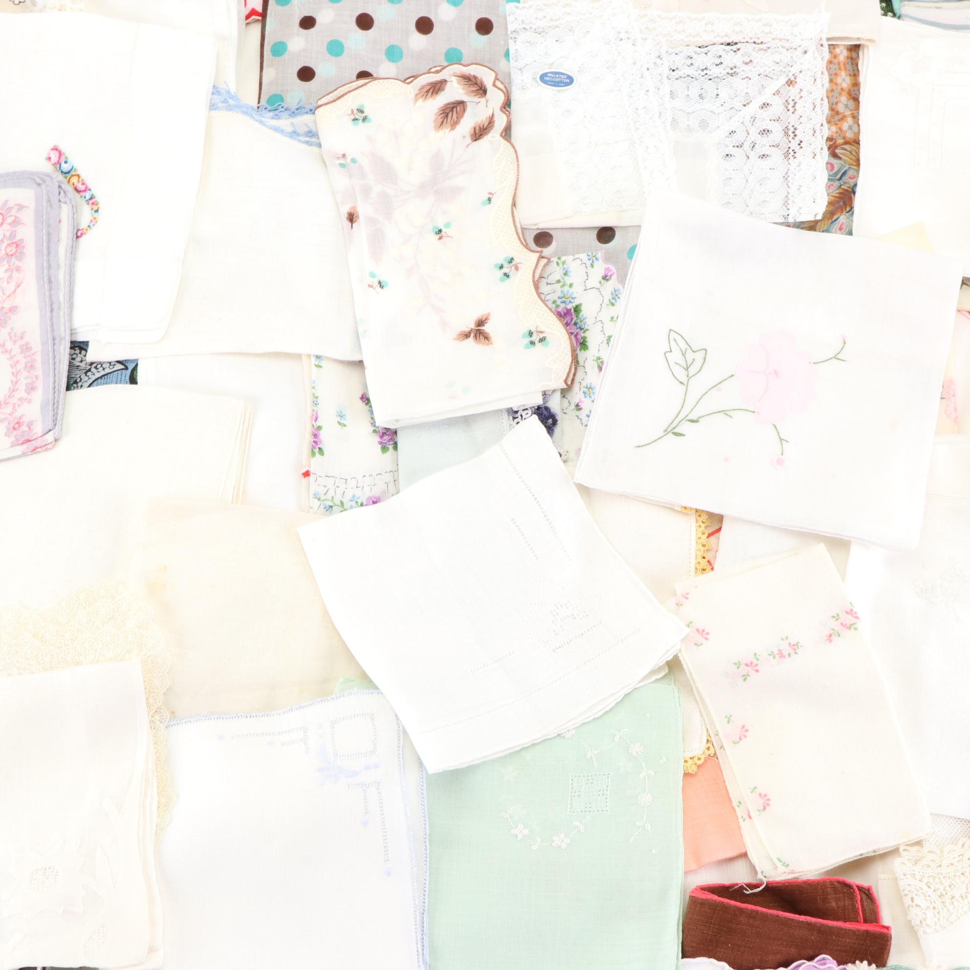 Embroidered, Graphic Print, and More Handkerchiefs