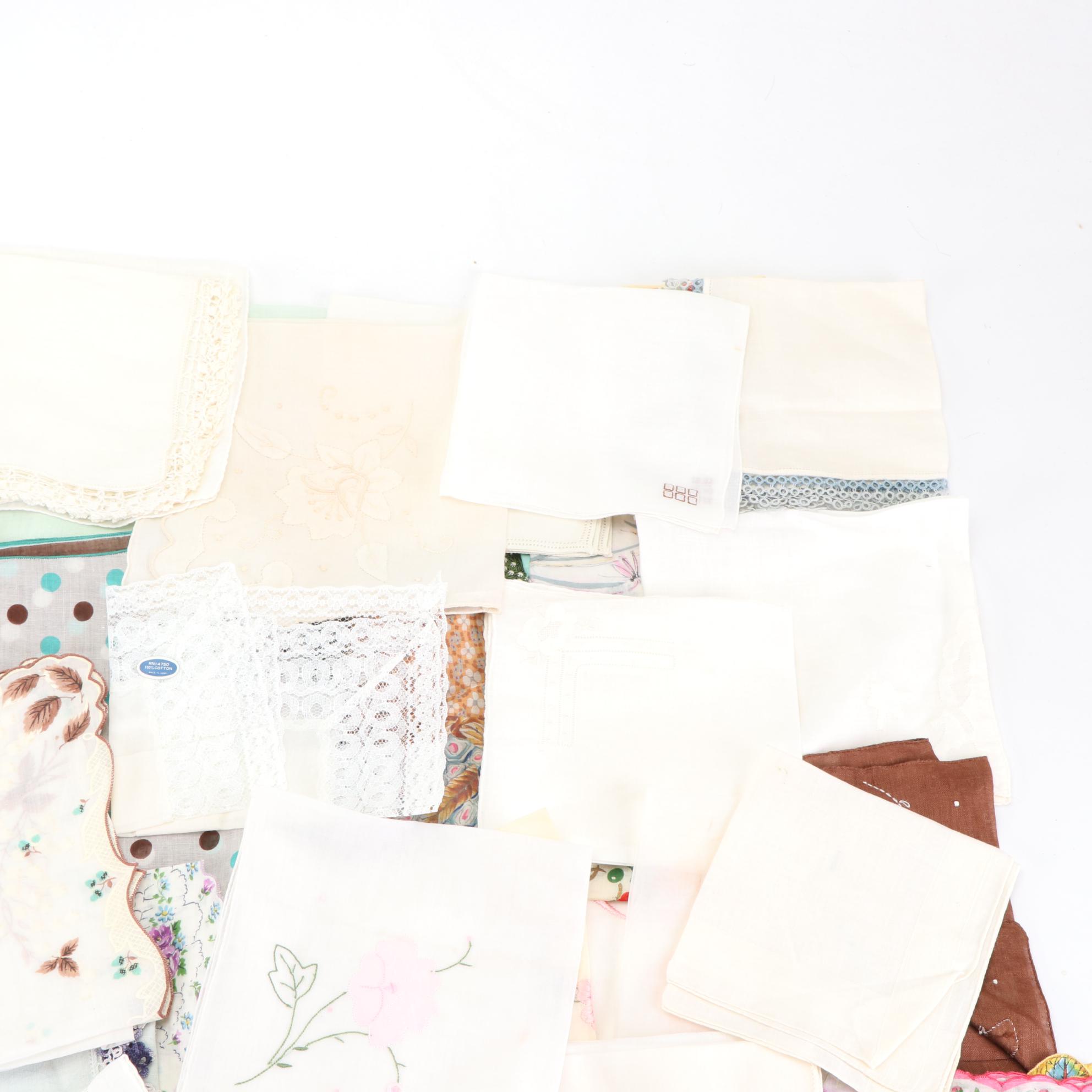 Embroidered, Graphic Print, and More Handkerchiefs