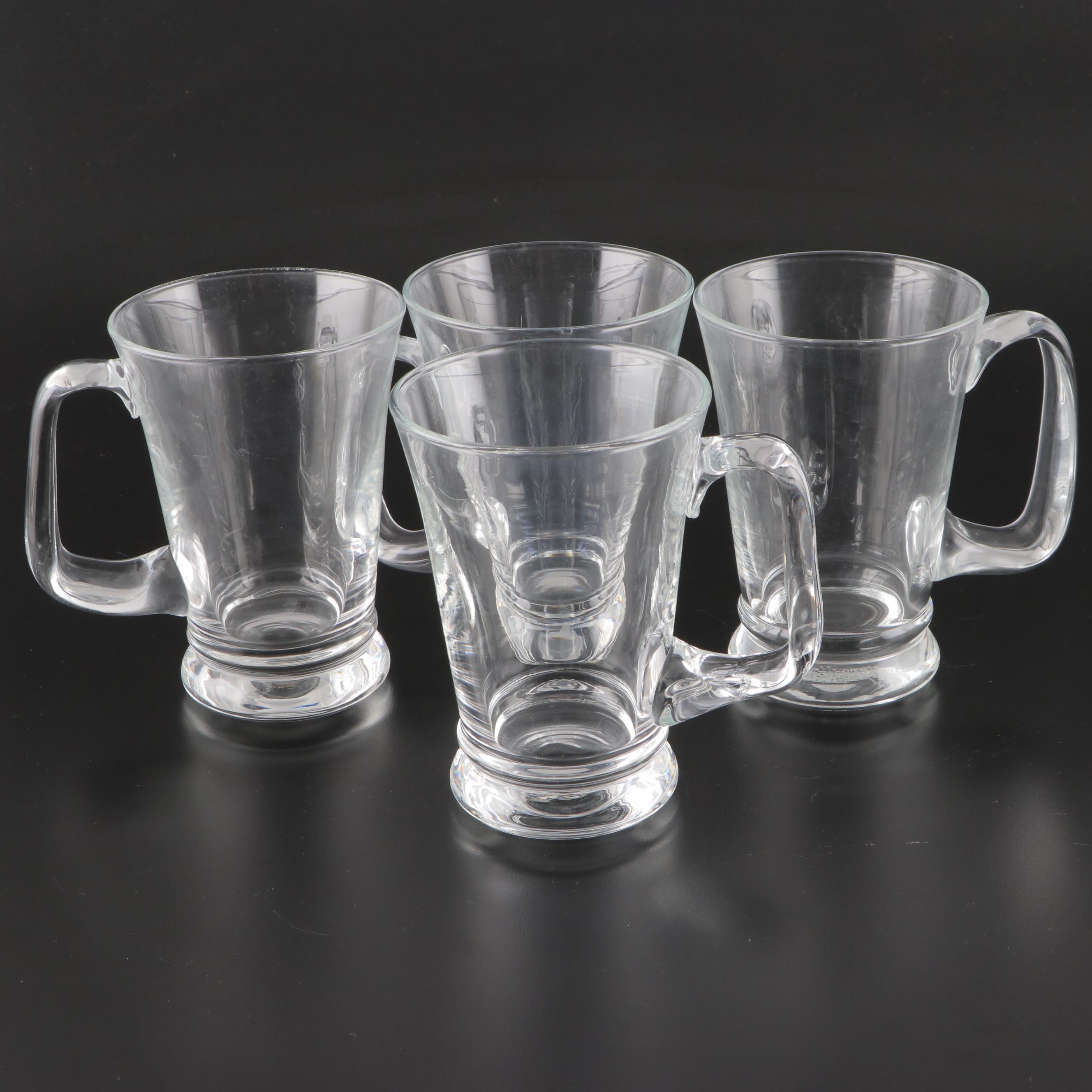 Loop Handled Glass Beer Mugs