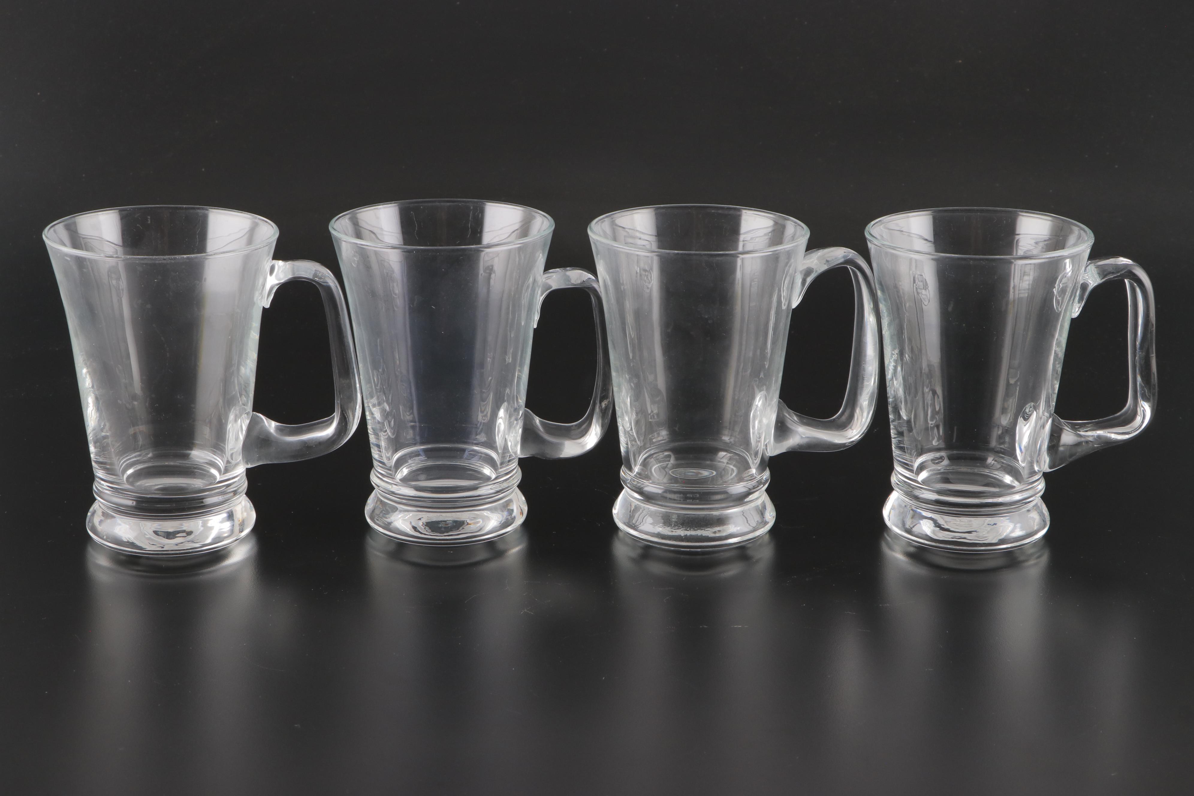 Loop Handled Glass Beer Mugs