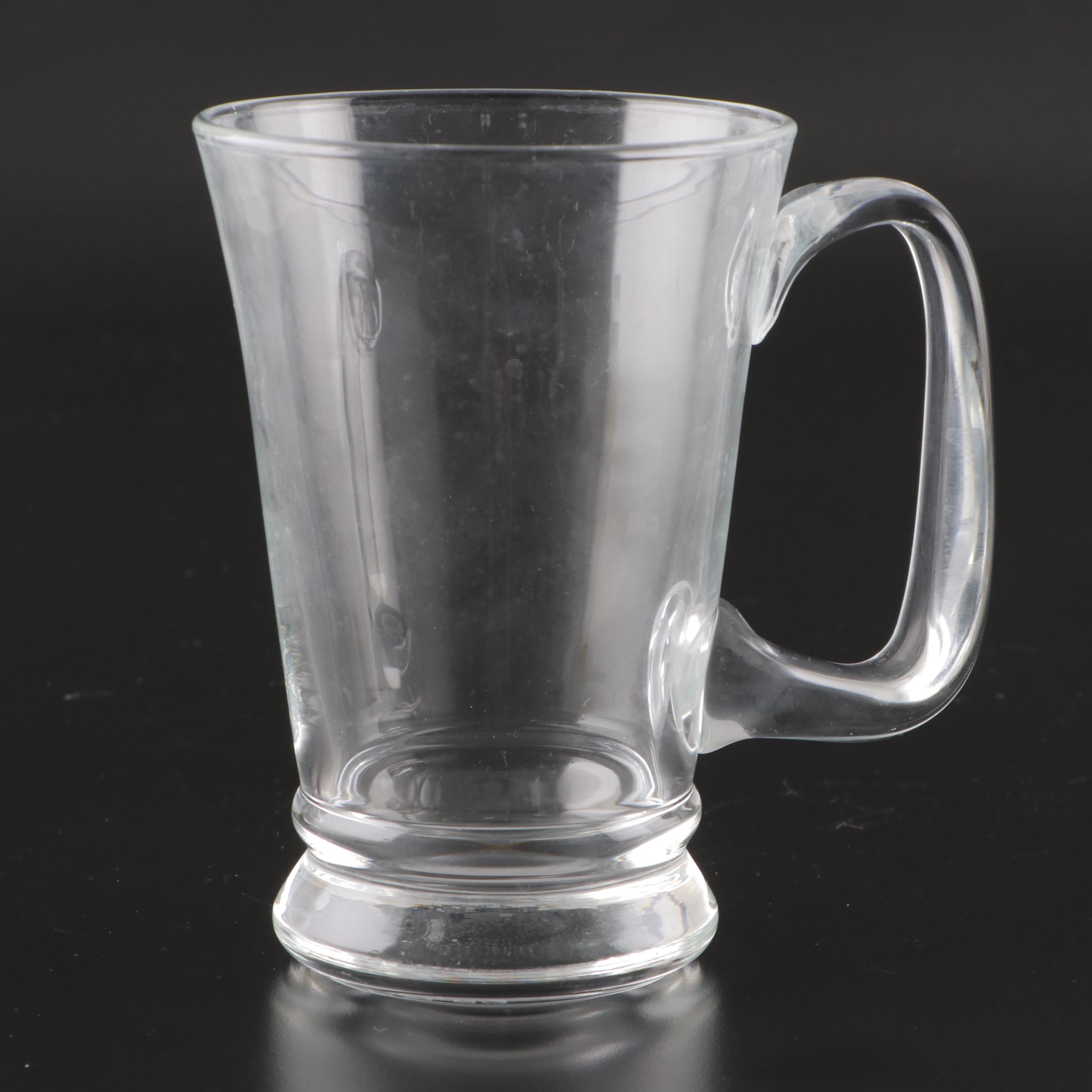 Loop Handled Glass Beer Mugs