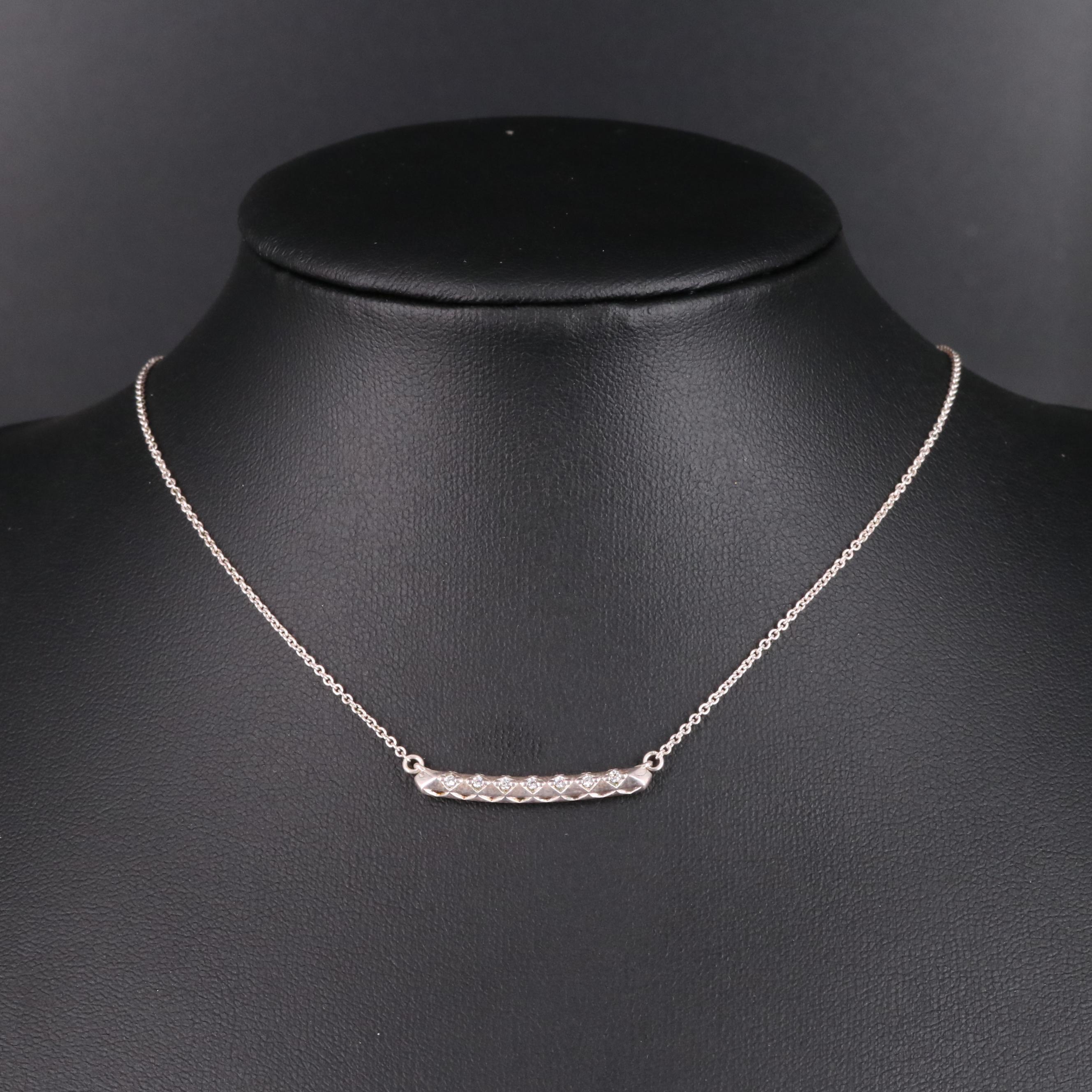 Sterling Bar Necklace