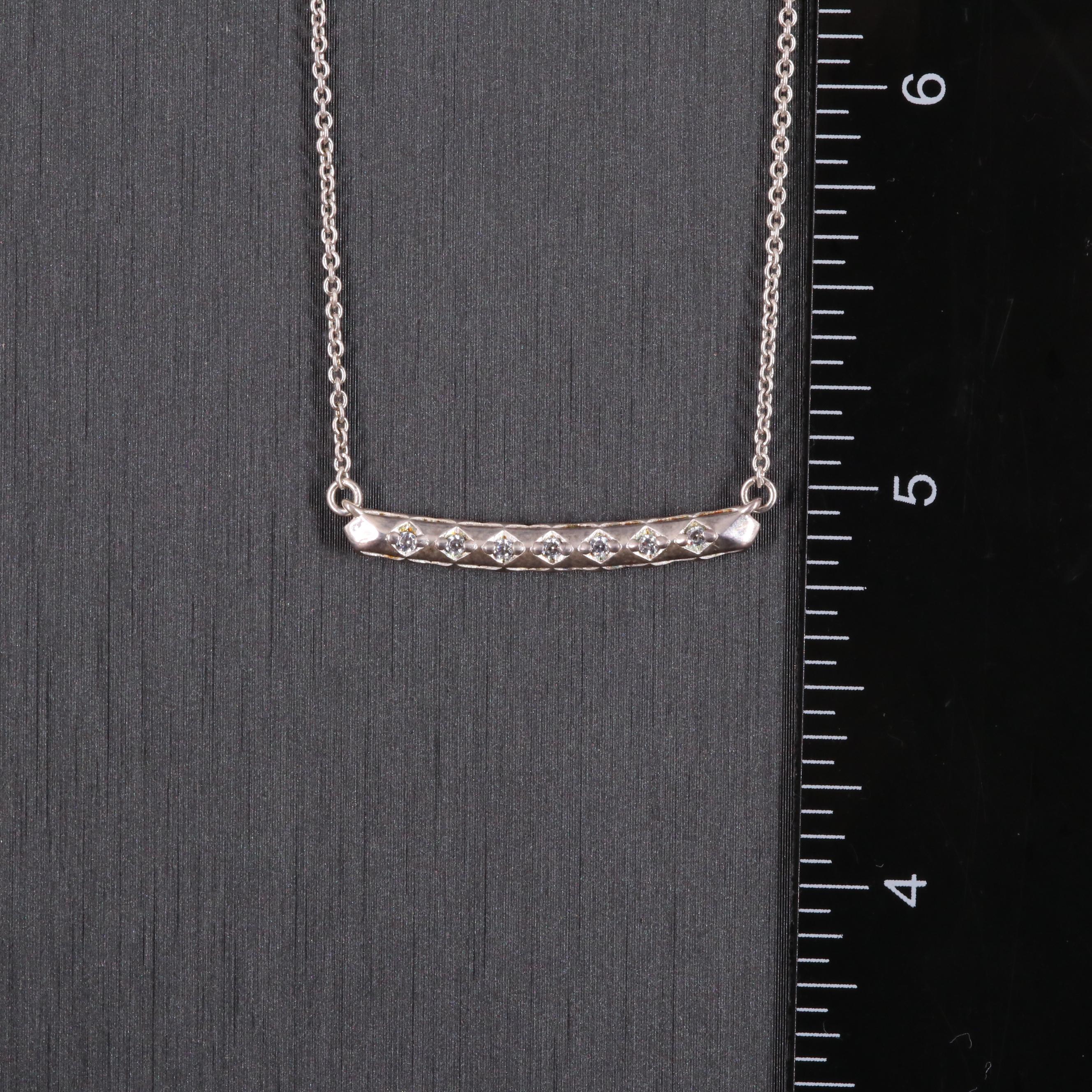 Sterling Bar Necklace