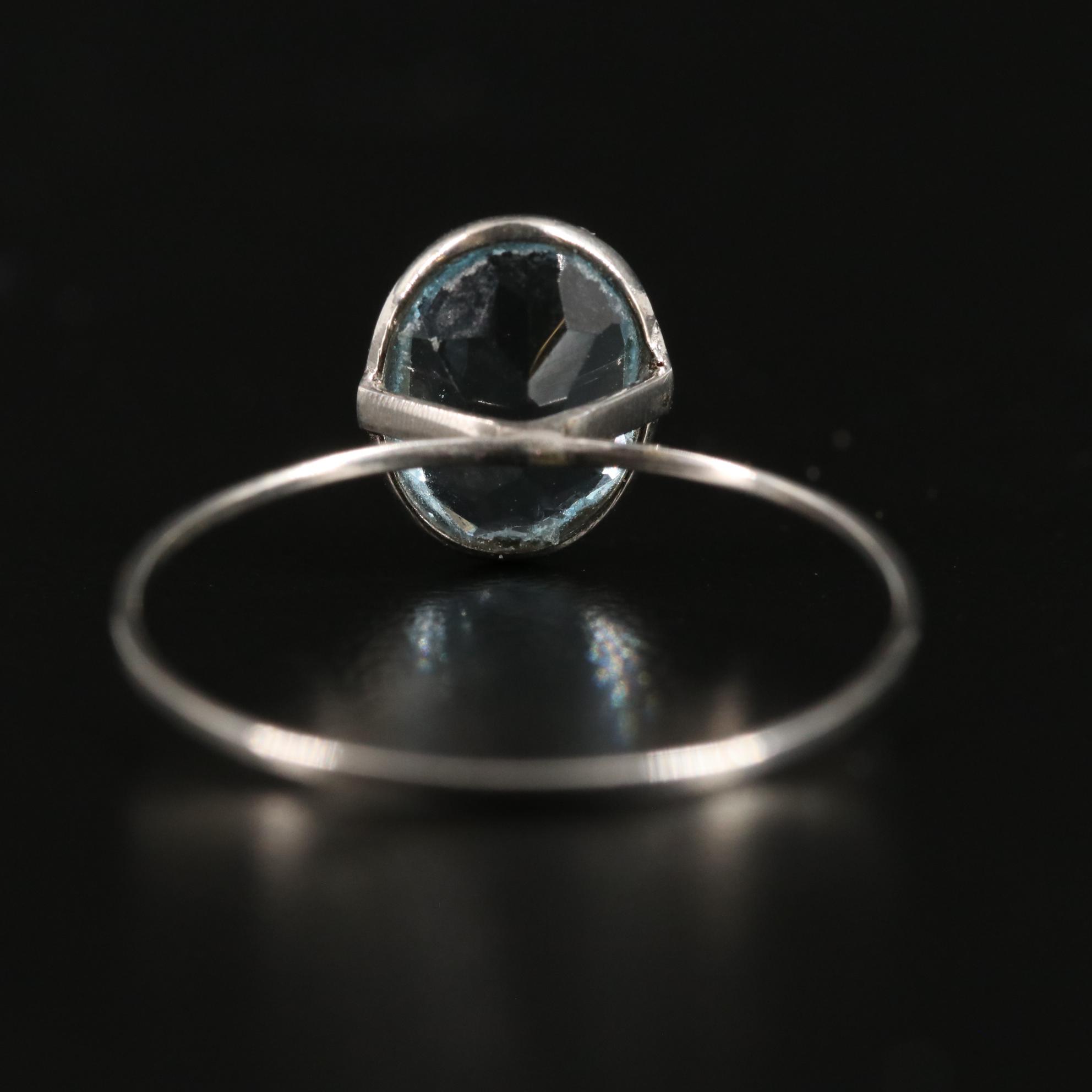 14K Blue Topaz Ring