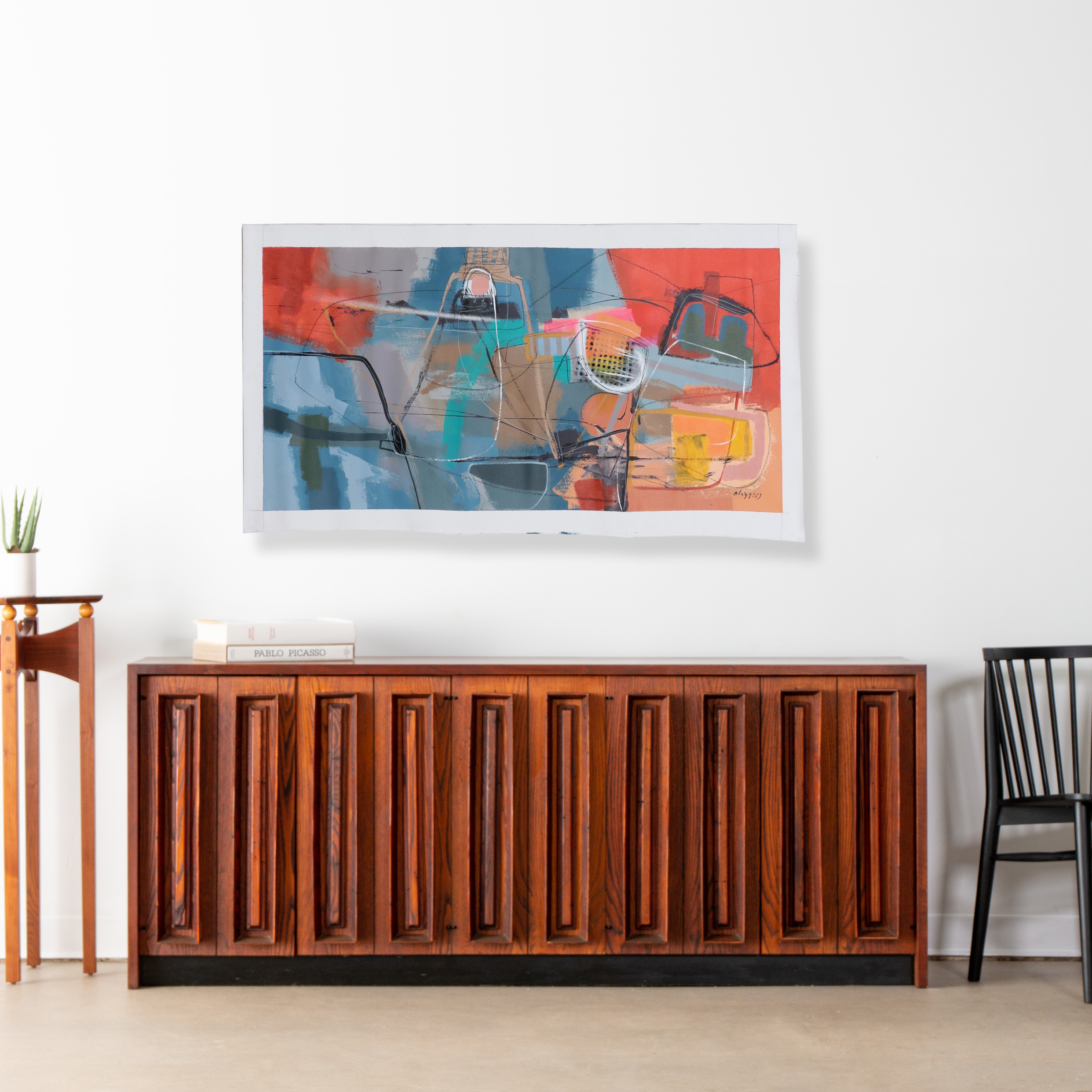 Michel Blázquez Large-Scale Abstract Acrylic Painting, 2023