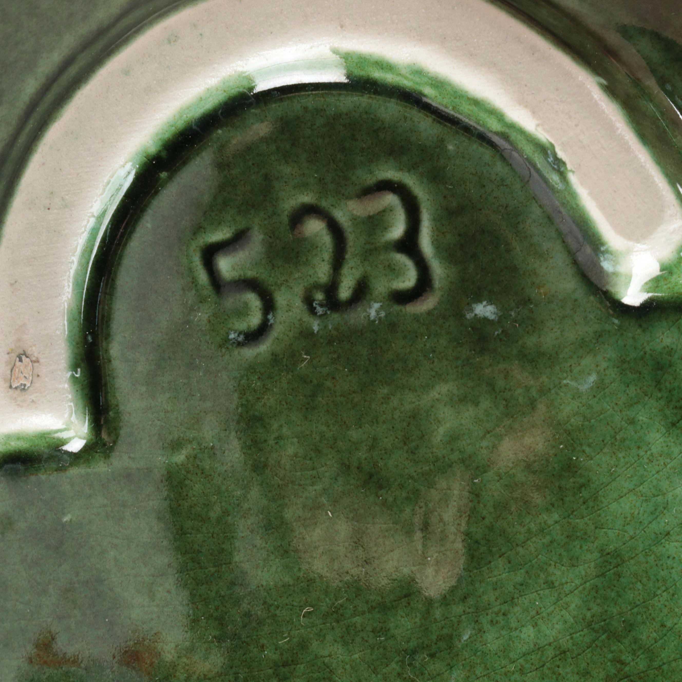 Portugese Cabbage Leaf Majolica Tableware and Other Platter