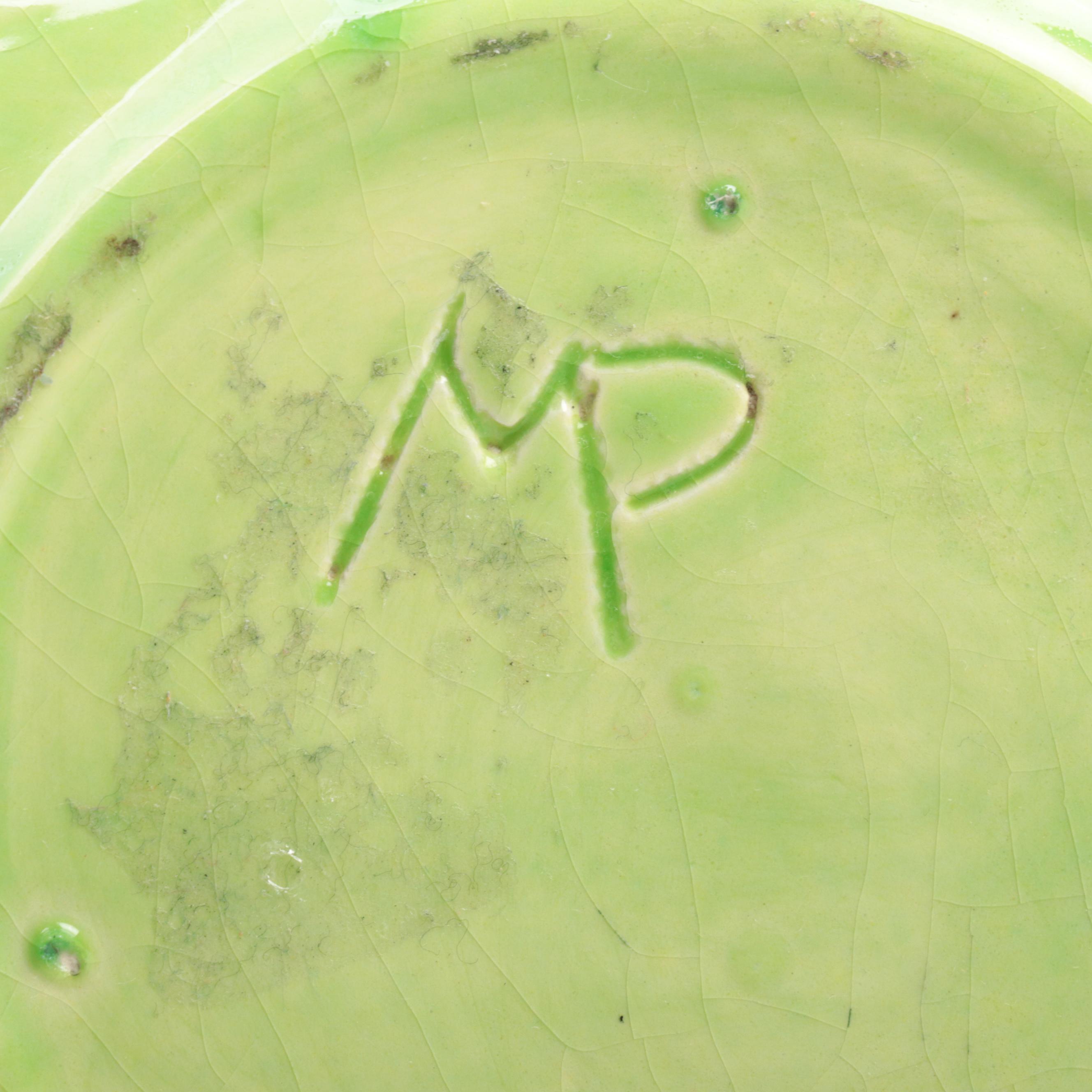 Portugese Cabbage Leaf Majolica Tableware and Other Platter