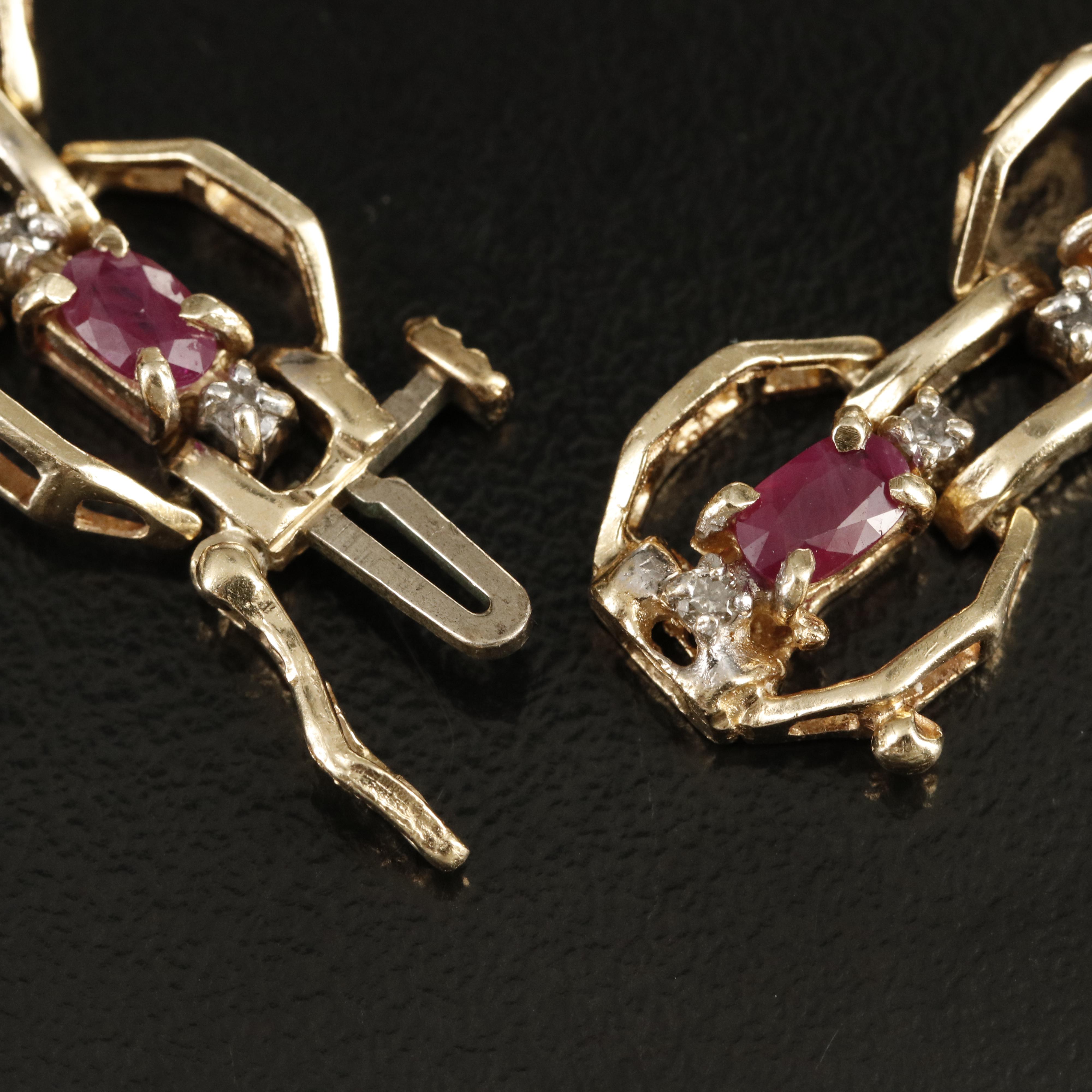 14K Ruby and Diamond Bracelet