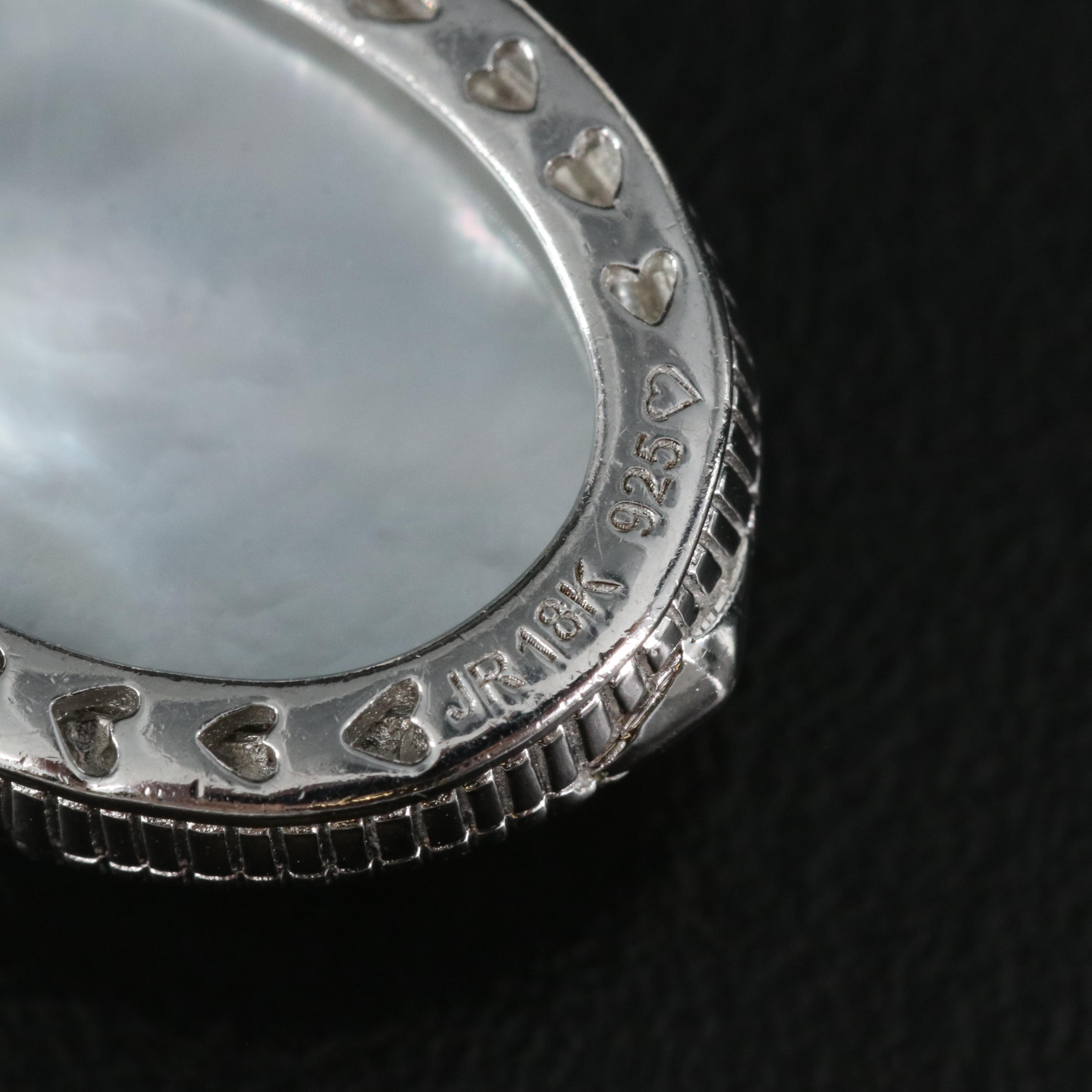 Judith Ripka Sterling Quartz Mother-of-Pearl Doublet Earrings with 18K Accents