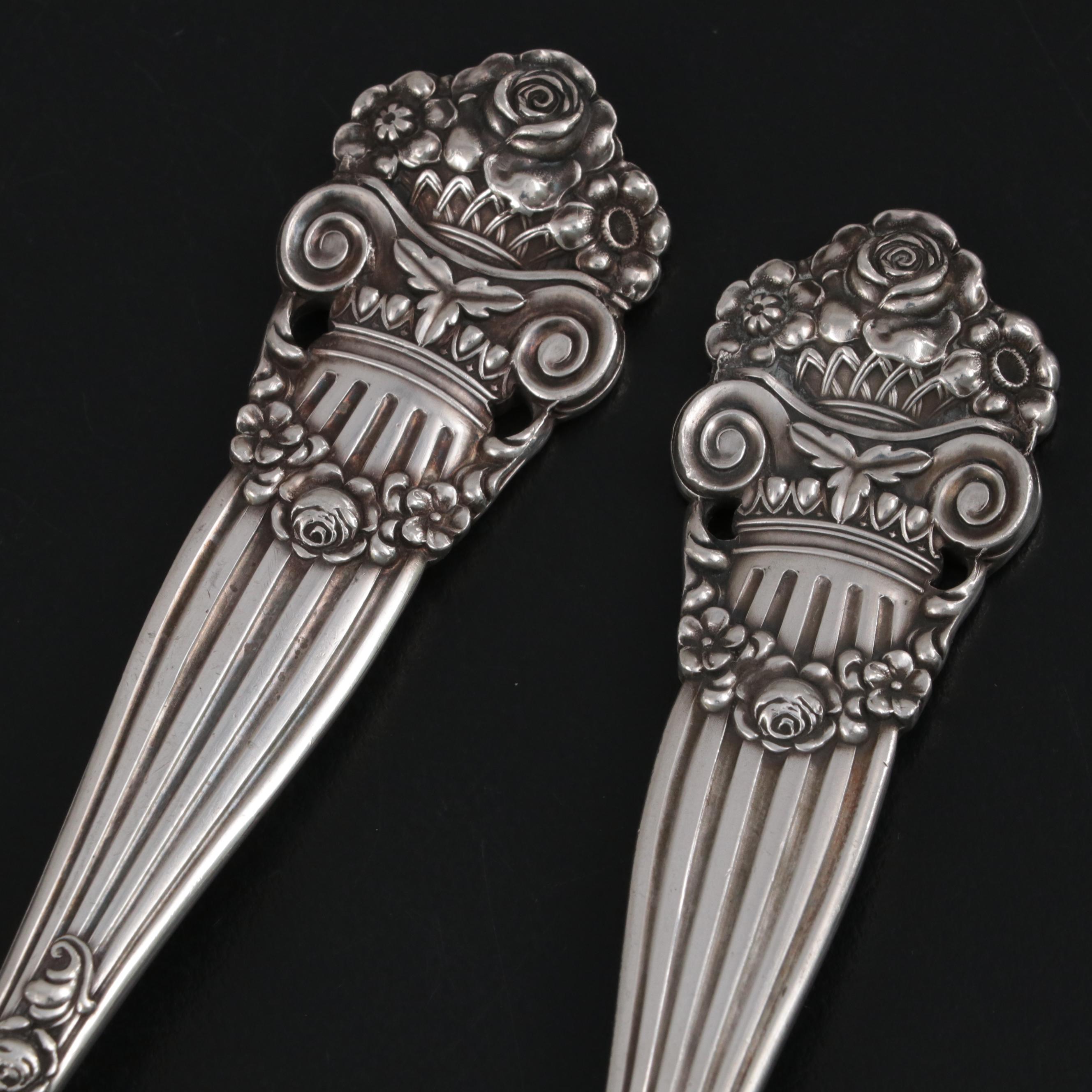 Towle "Georgian" Sterling Silver Fish Servers, Late 19th Century