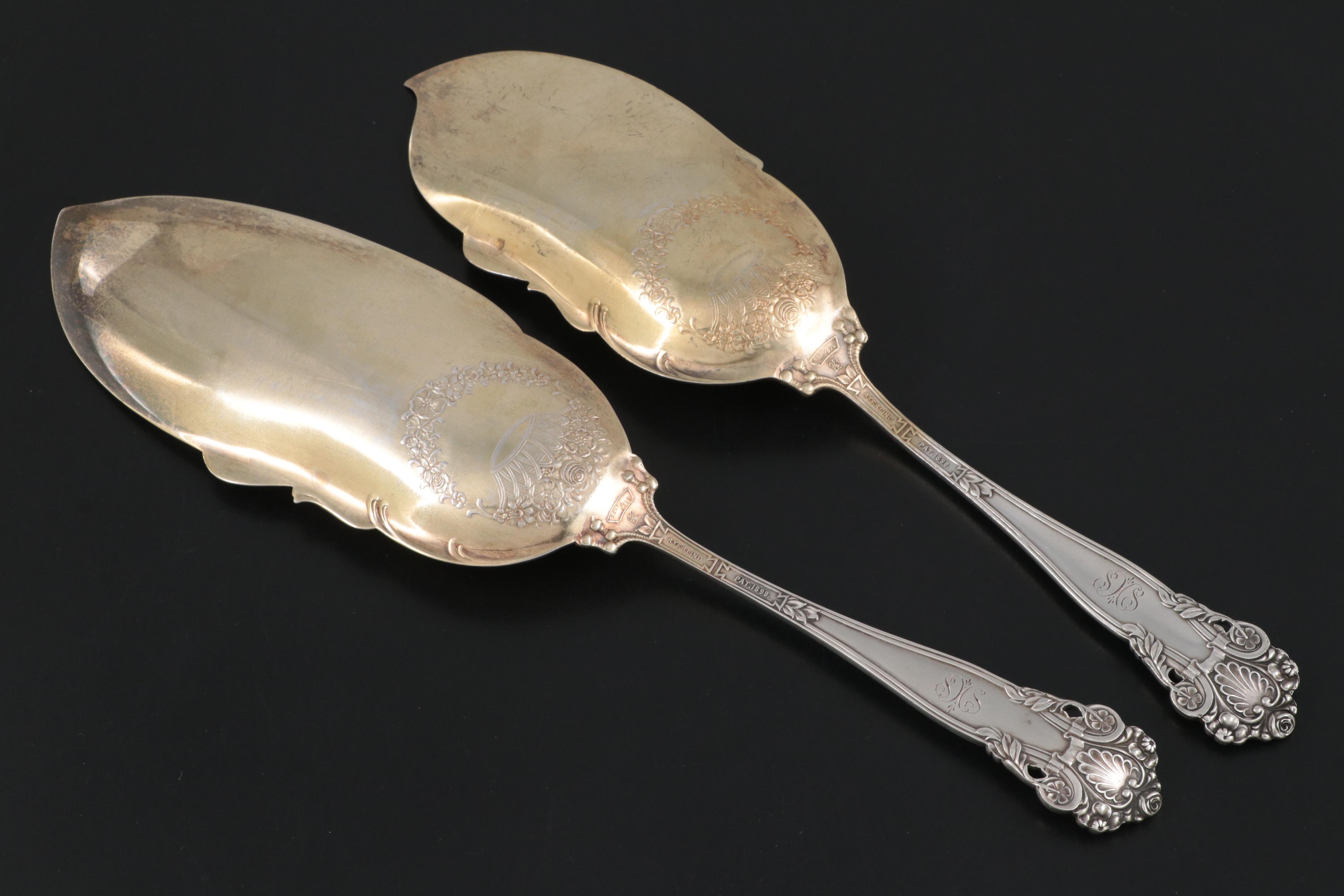 Towle "Georgian" Sterling Silver Fish Servers, Late 19th Century