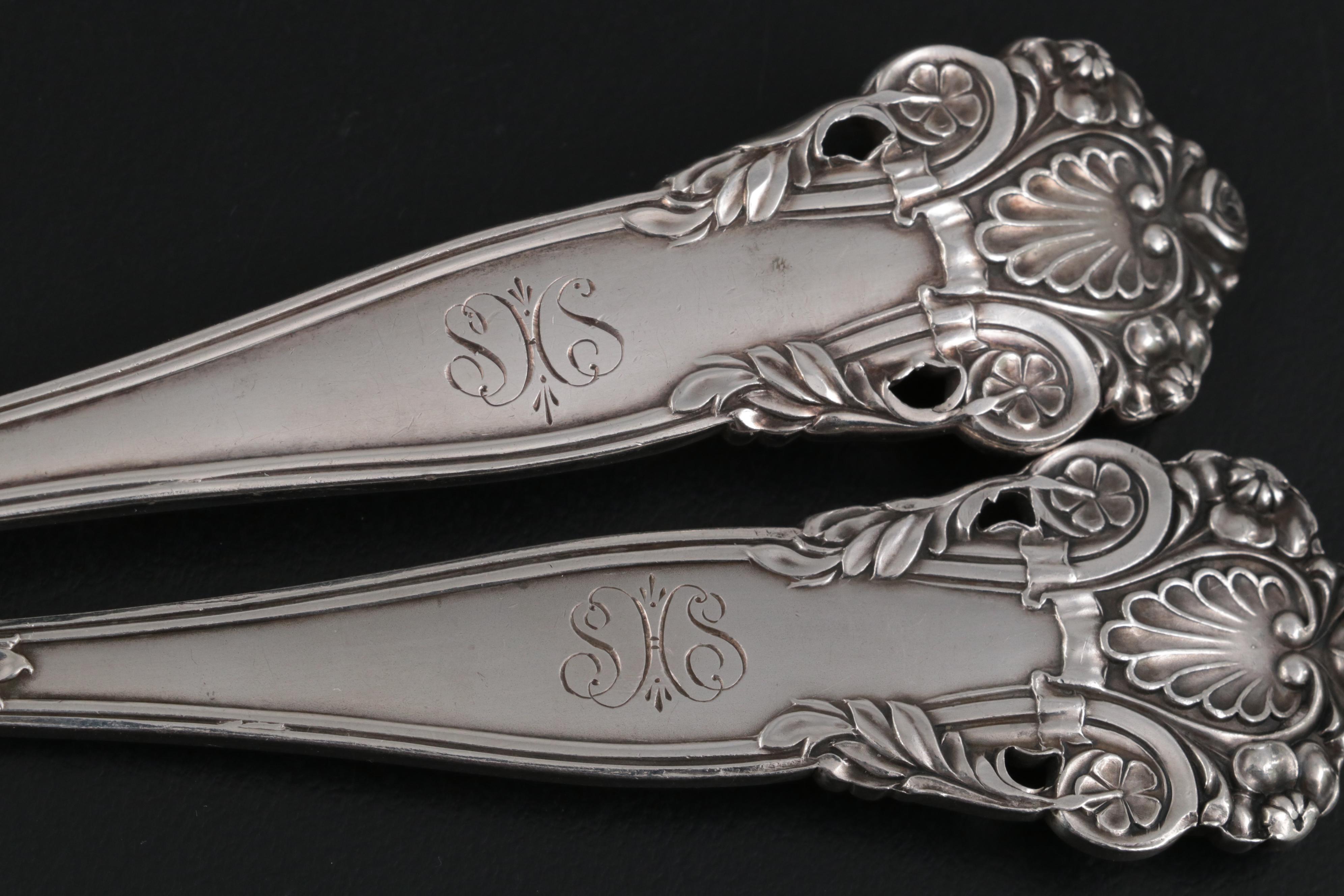 Towle "Georgian" Sterling Silver Fish Servers, Late 19th Century