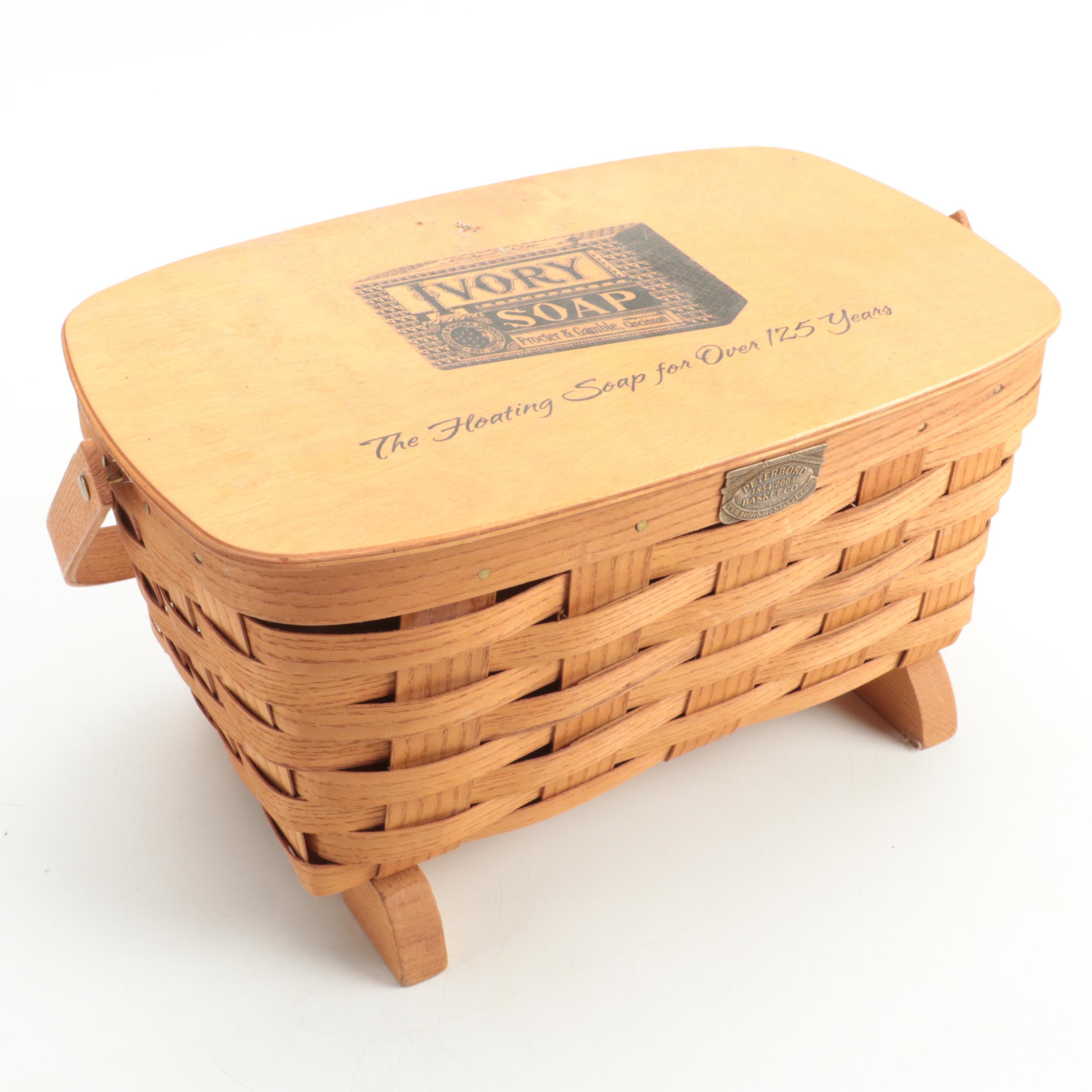 Peterboro Basket Co Ivory Soap Basket and Other Soap Boxes