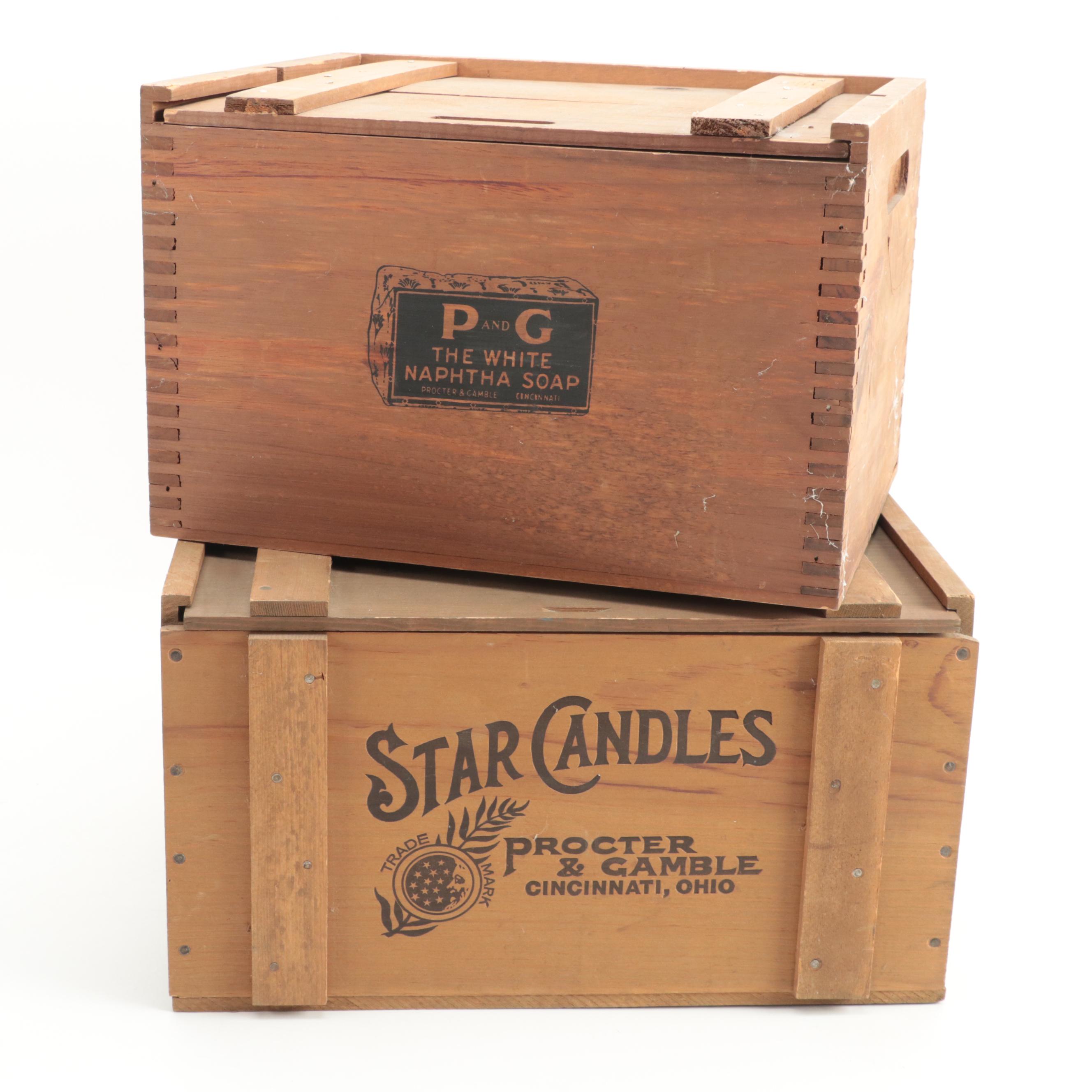 Peterboro Basket Co Ivory Soap Basket and Other Soap Boxes