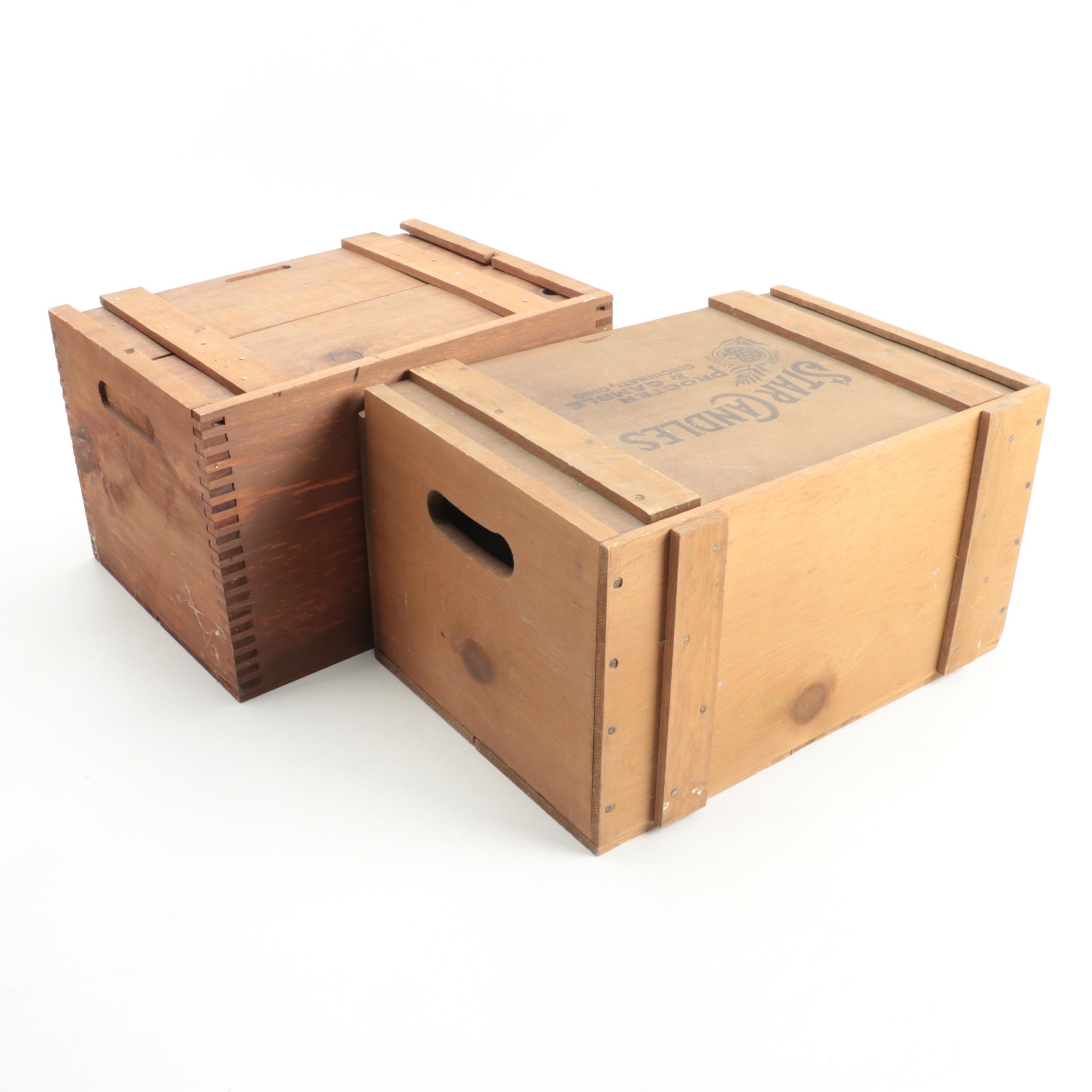 Peterboro Basket Co Ivory Soap Basket and Other Soap Boxes