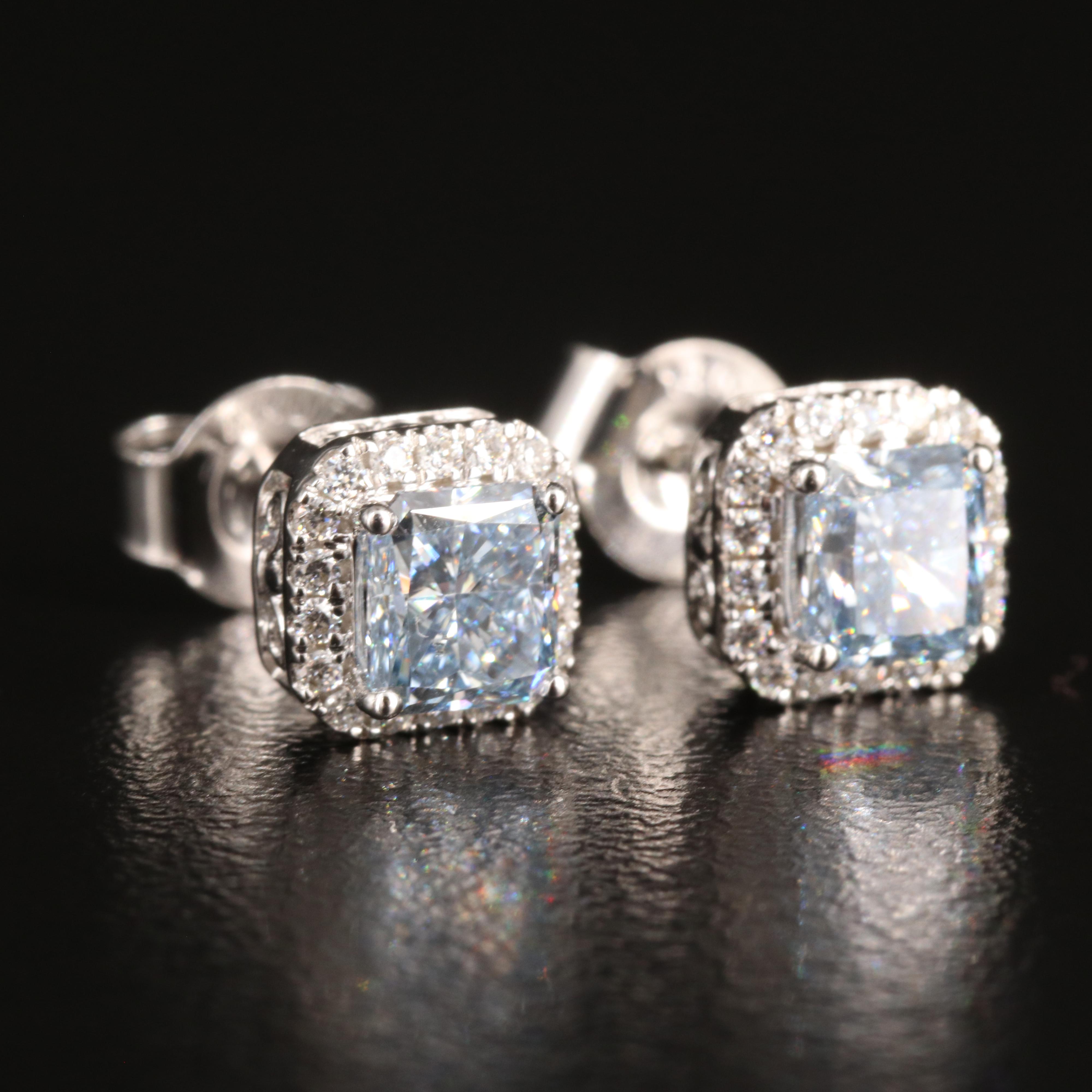 14K 1.20 CTW Lab Grown Diamond Stud Earrings