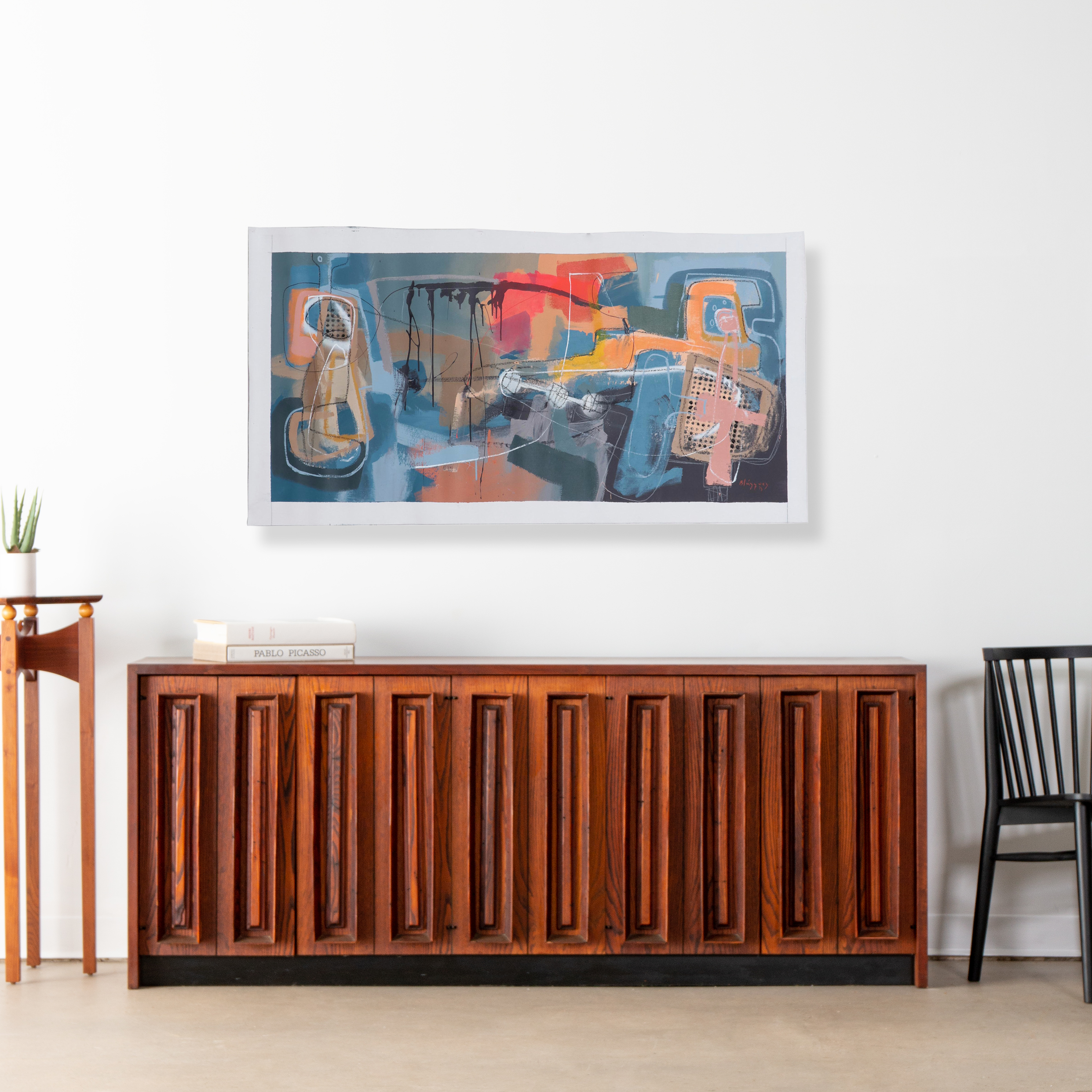 Michel Blázquez Large-Scale Abstract Acrylic Painting, 2023