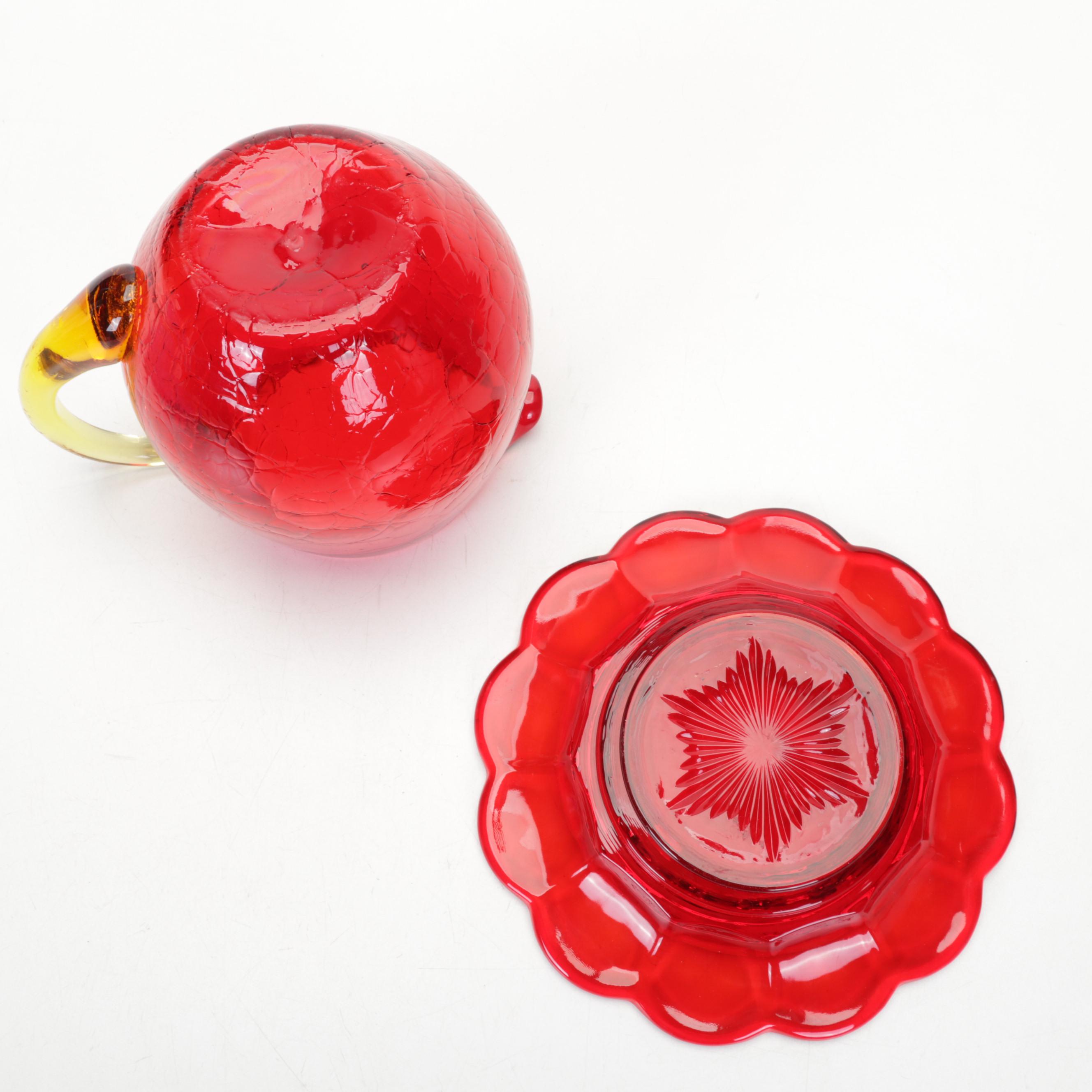 Cazlor Crystal "Tasia" & "Julie Ann" Vase, Cake Plate, Ashtray, and More