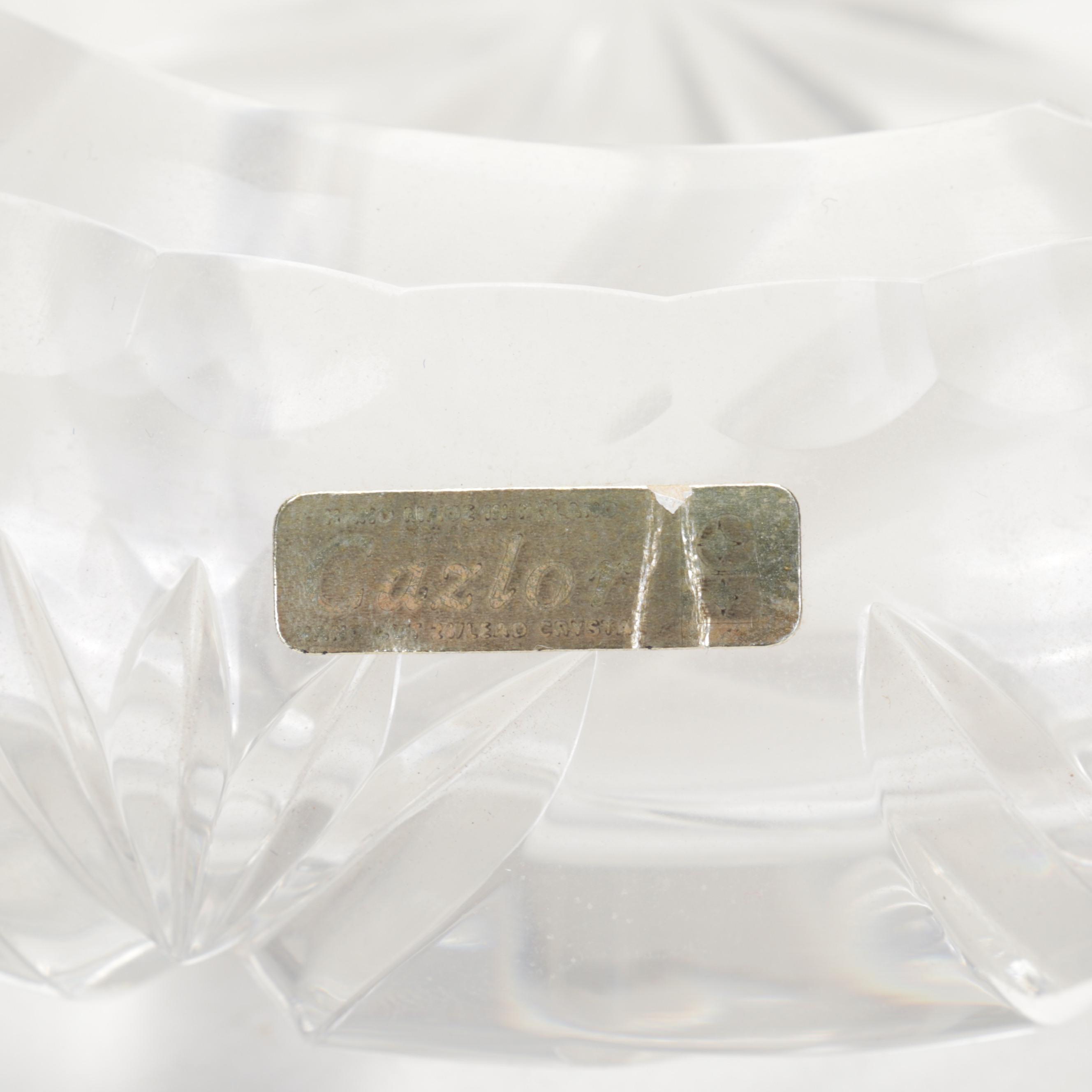 Cazlor Crystal "Tasia" & "Julie Ann" Vase, Cake Plate, Ashtray, and More