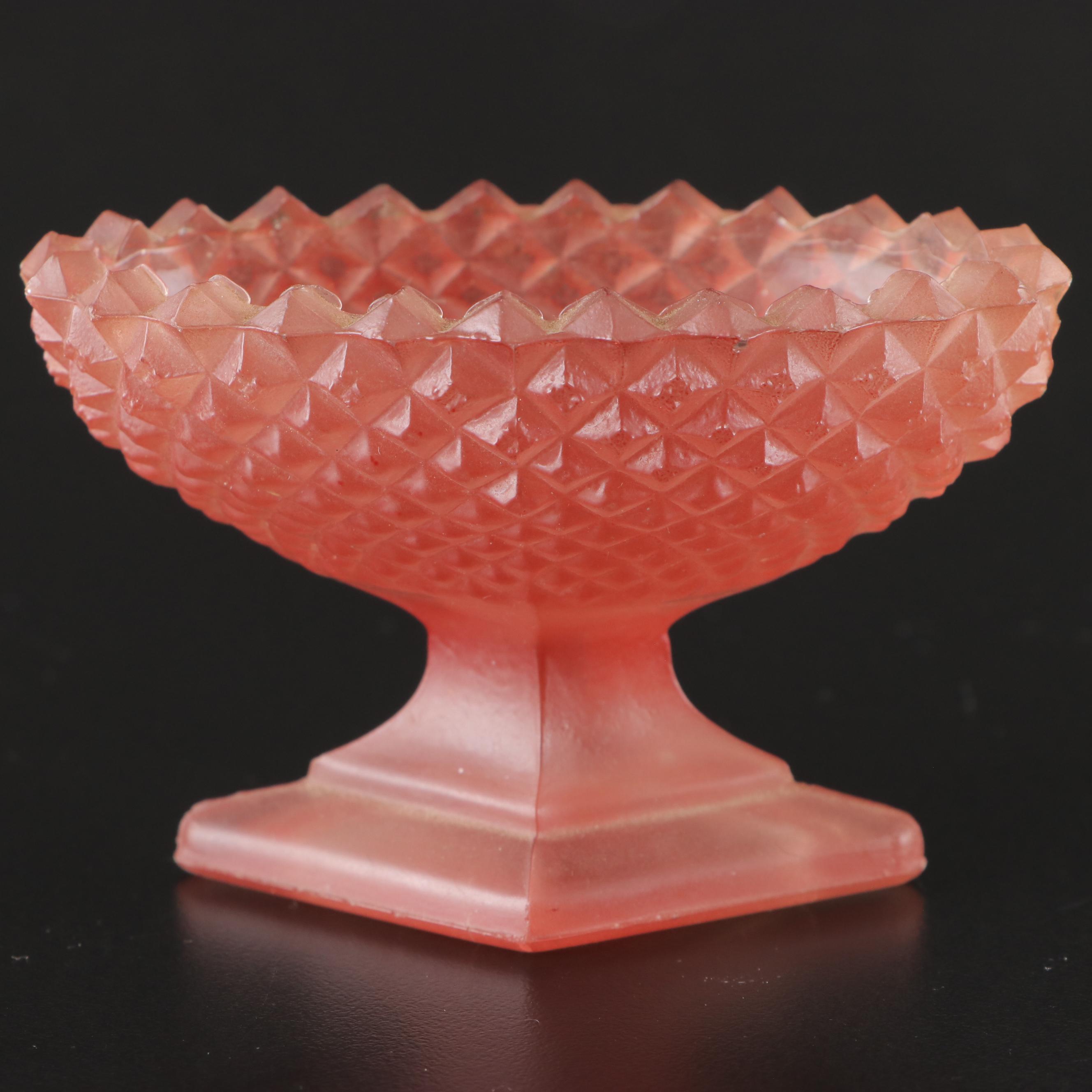 Lenox "Lenox Rose" Sterling and Bone China Shakers with Pressed Glass Salt