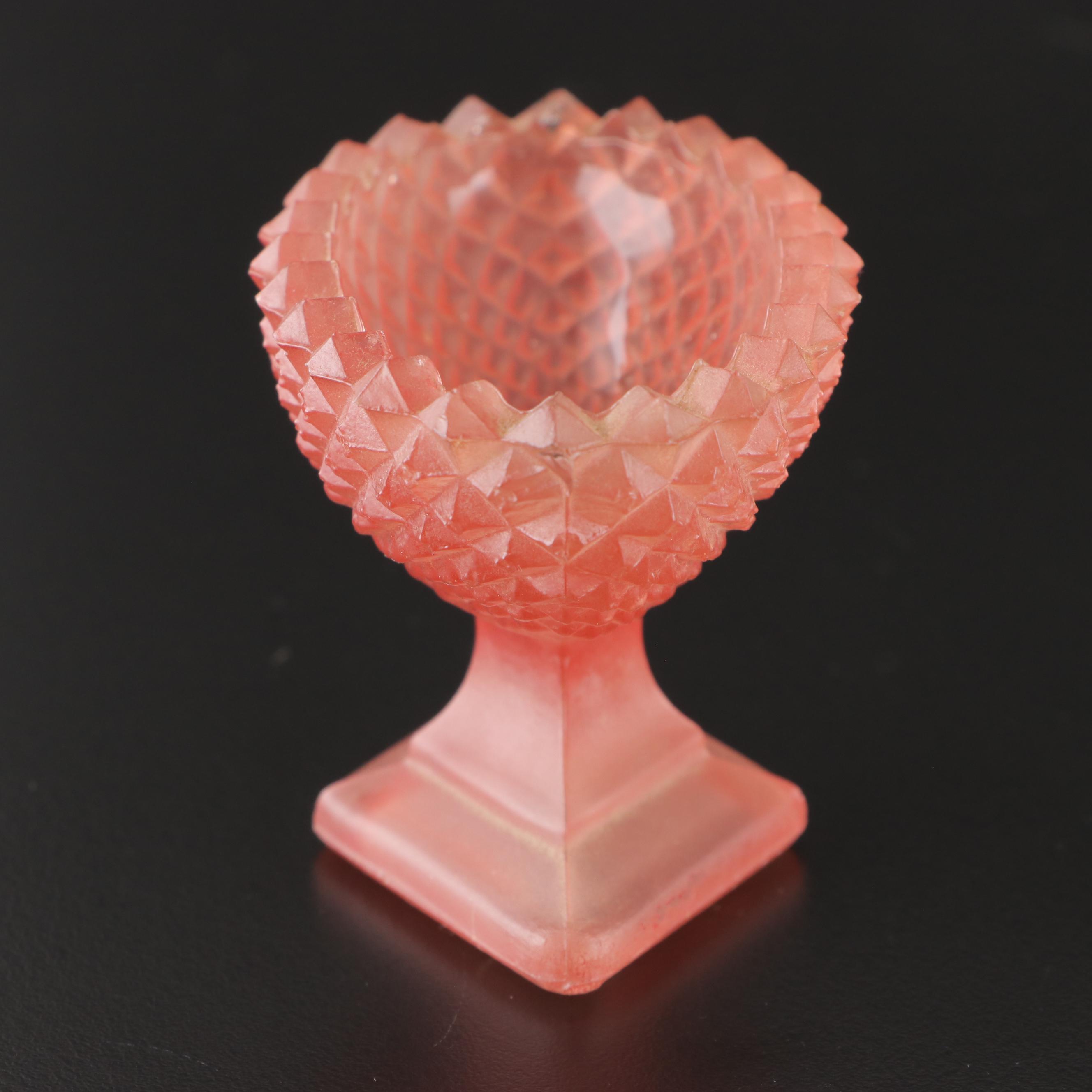 Lenox "Lenox Rose" Sterling and Bone China Shakers with Pressed Glass Salt