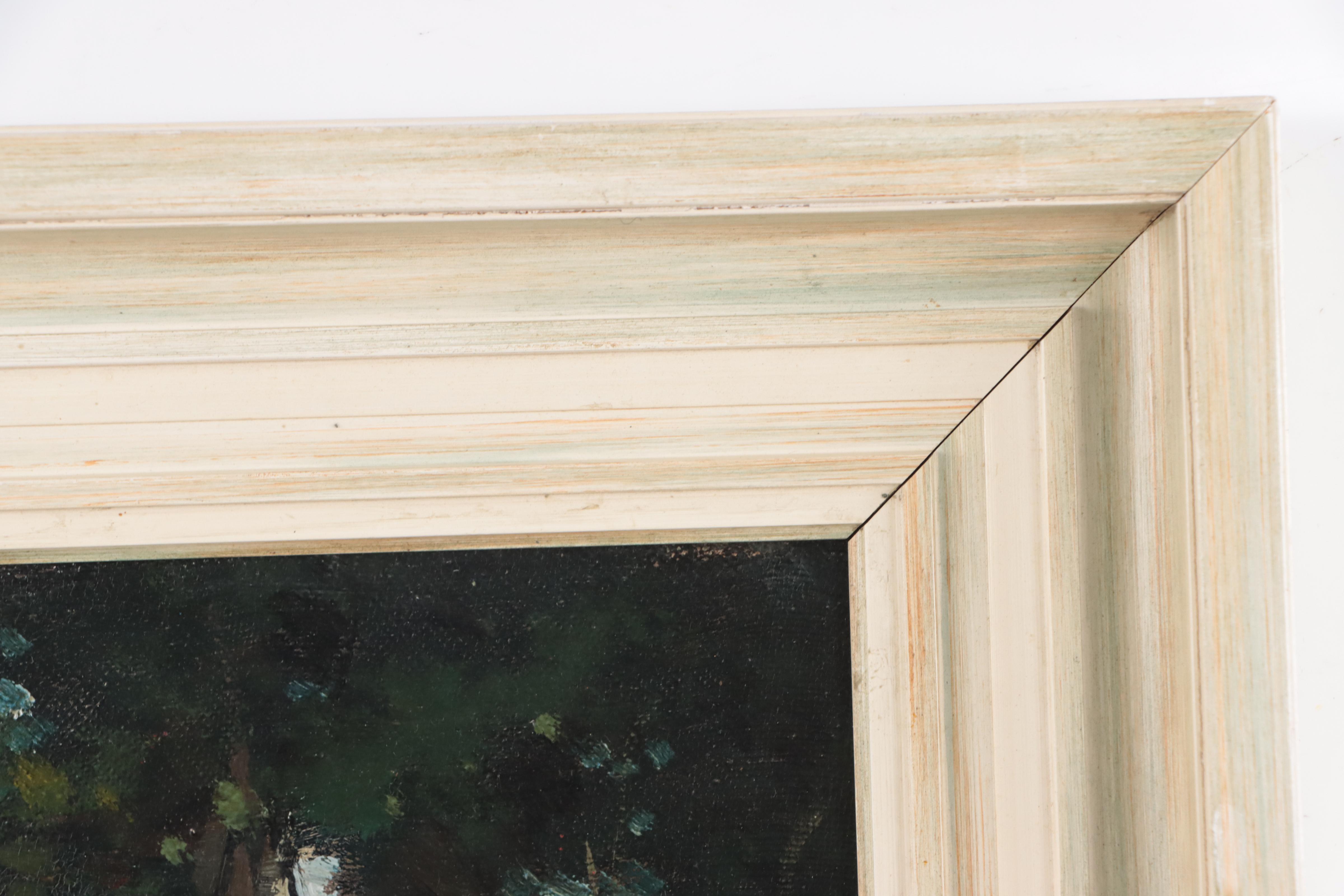 Henri Van Lerven Woodland Landscape Oil Painting