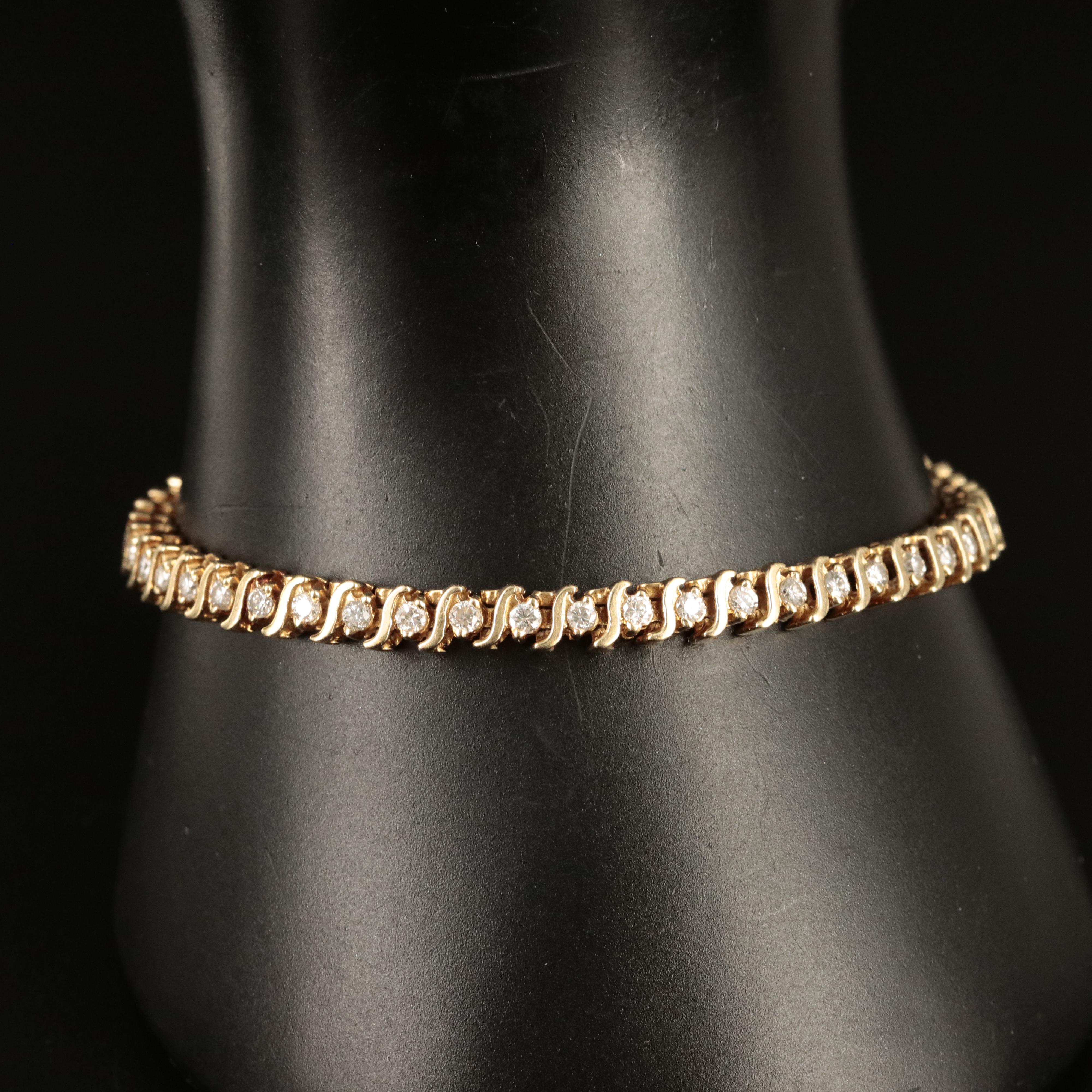 14K 1.80 CTW Diamond Bracelet