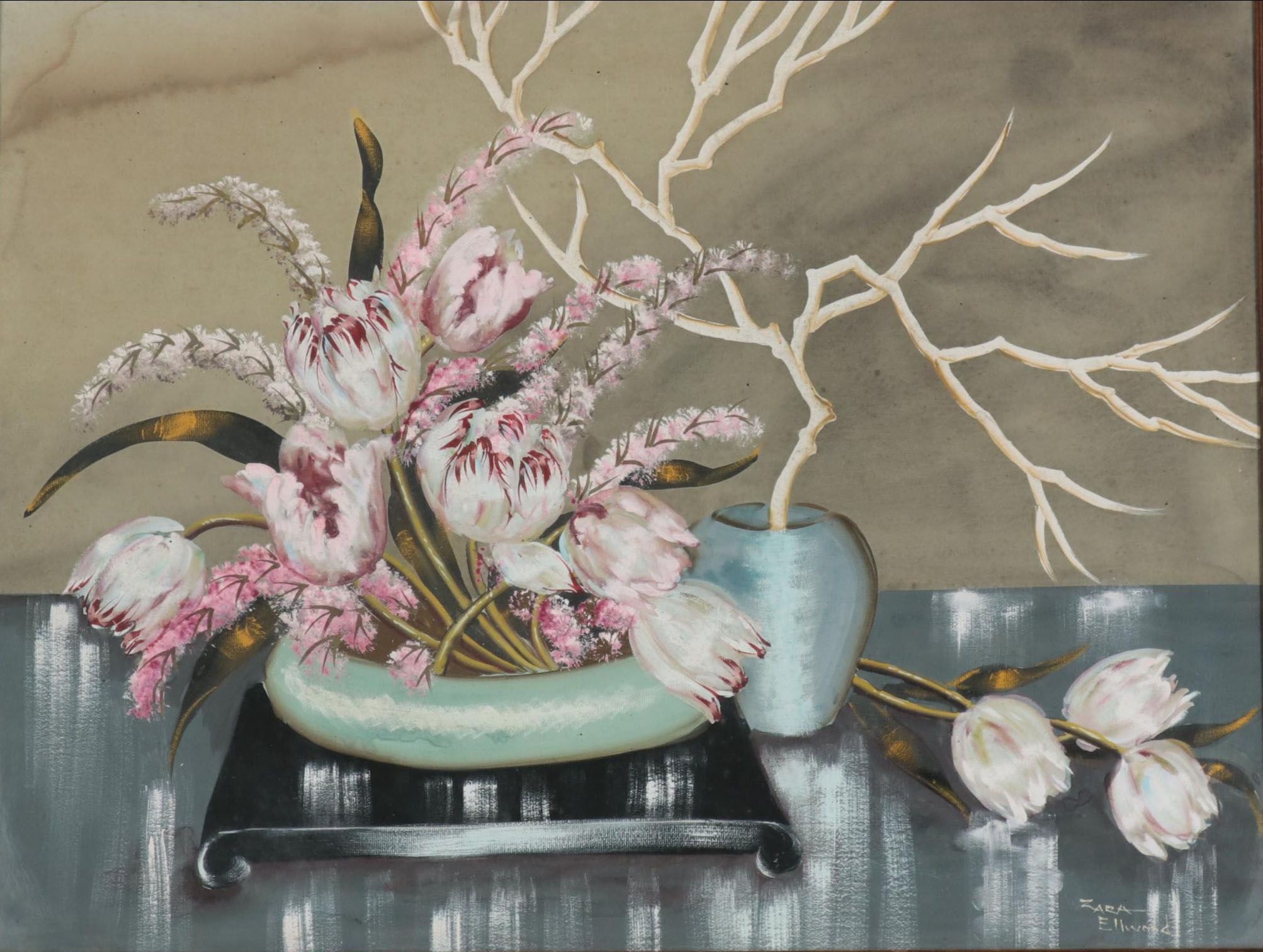Zara Ellwood Still Life Gouache Painting