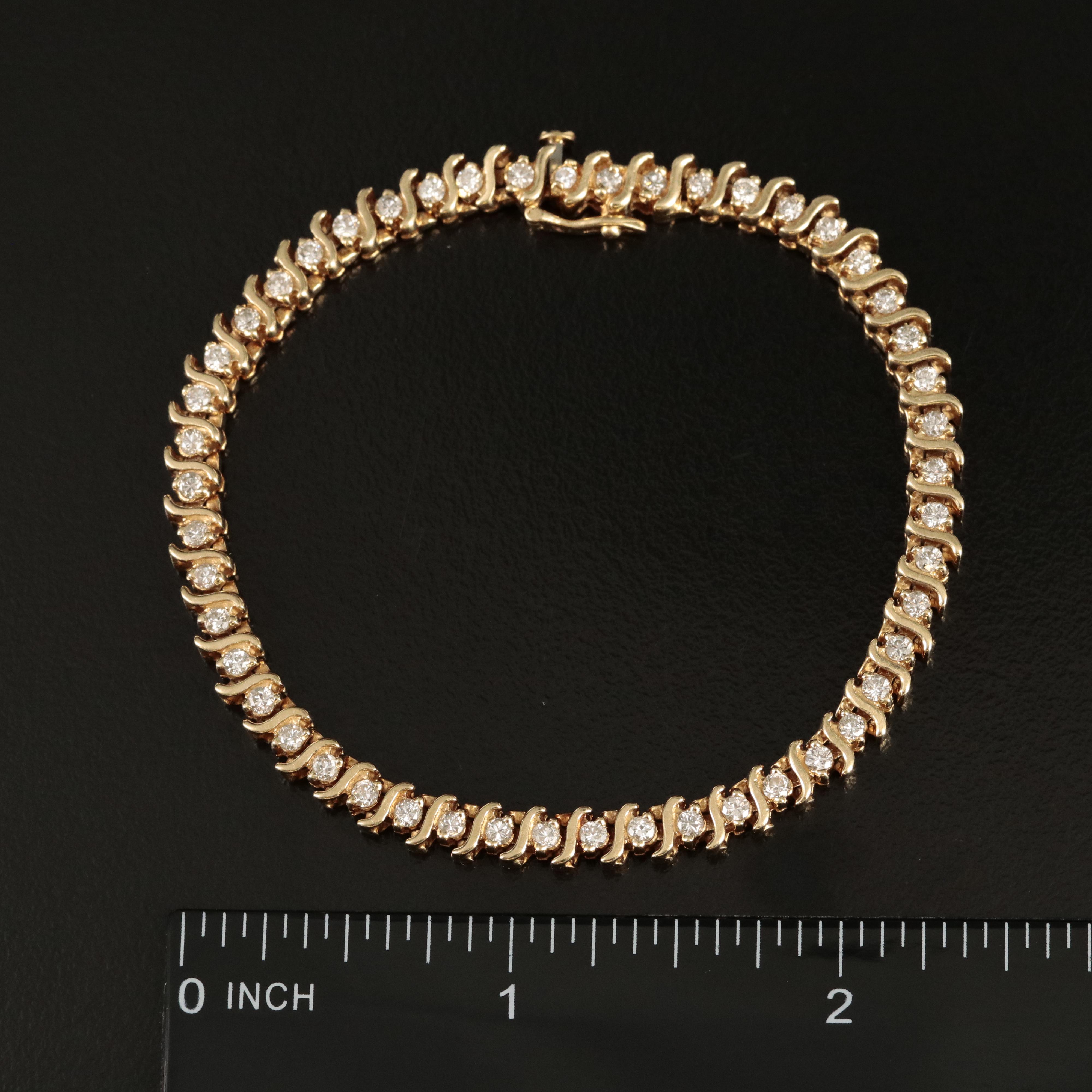 14K 1.80 CTW Diamond Bracelet